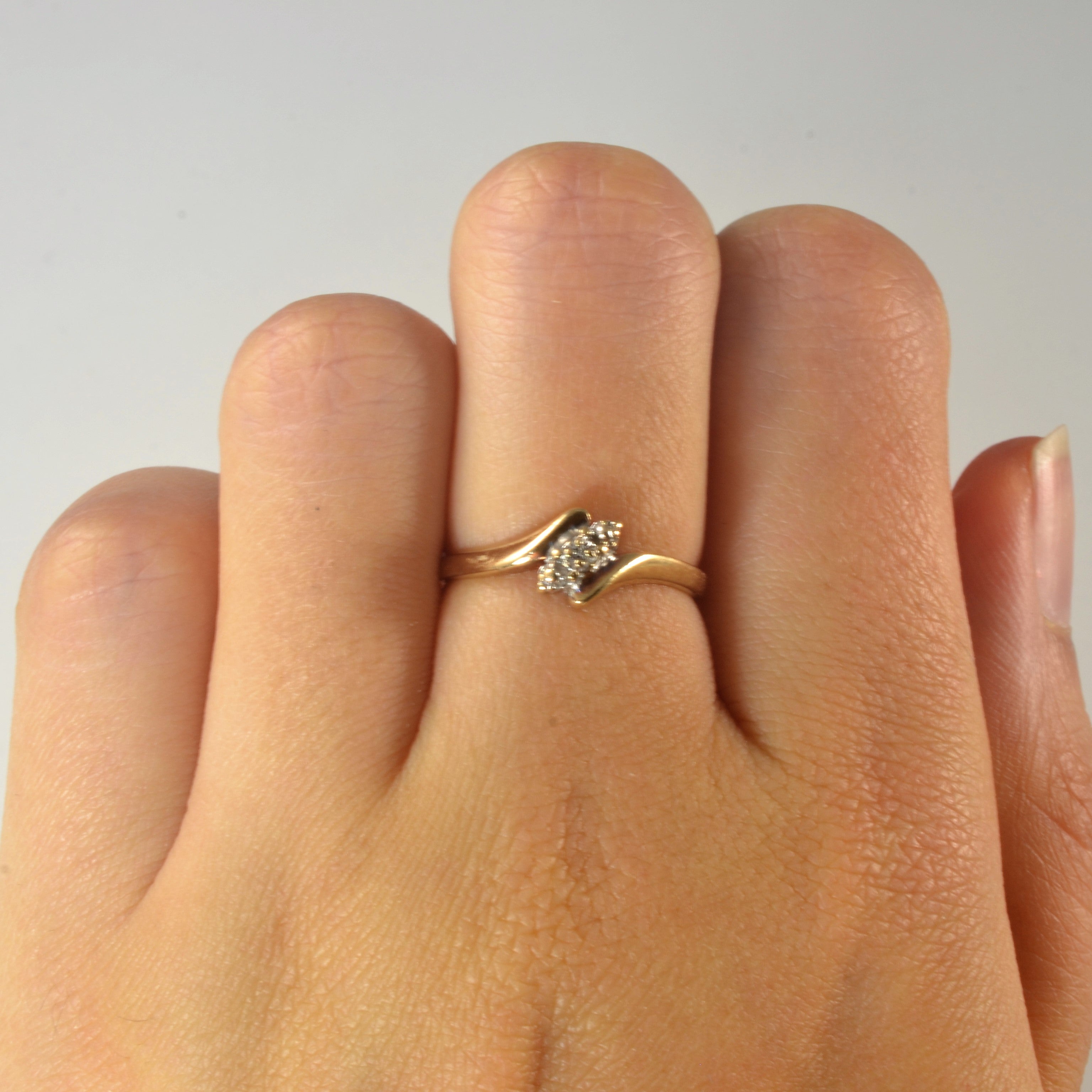 Bypass Diamond Ring | 0.01ct | SZ 6 |