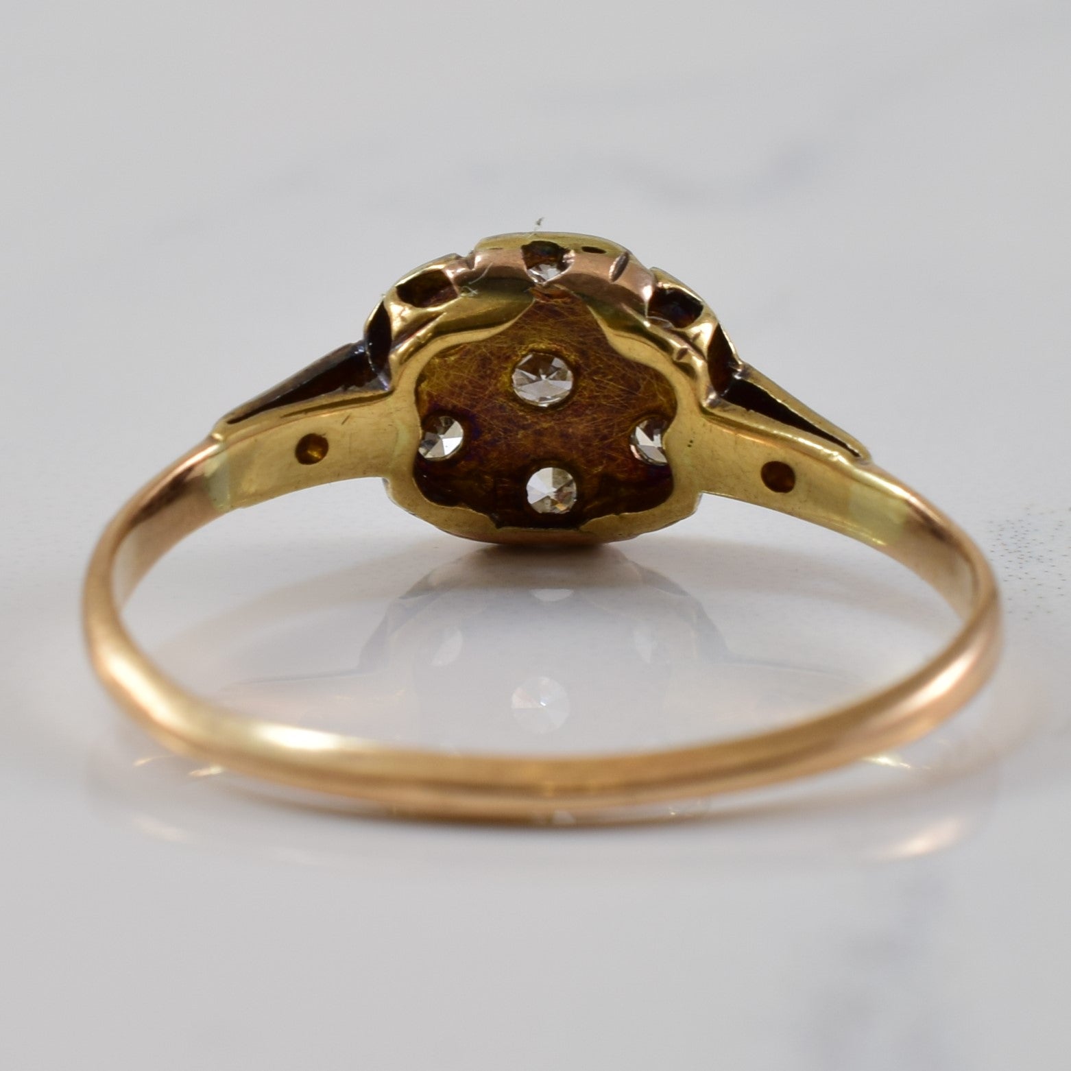 Early 1900s Diamond Cluster Ring | 0.16ctw | SZ 7.75 |