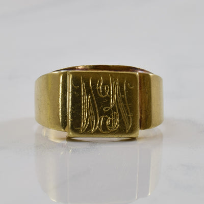 Initial 'NM' Signet Ring | SZ 9.75 |