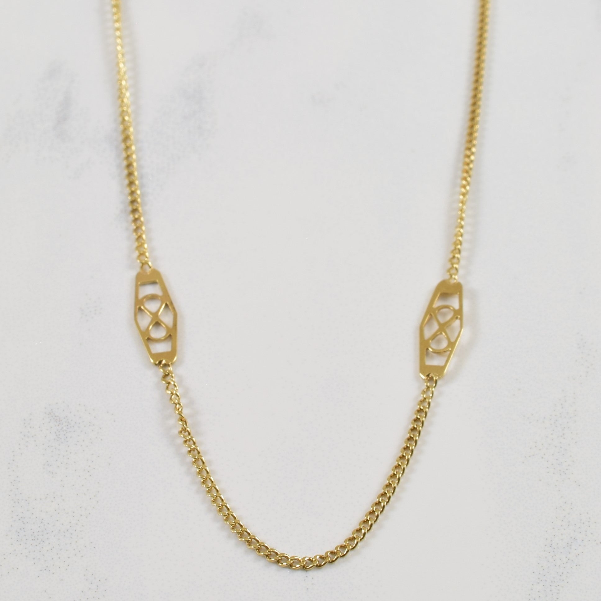 10k Yellow Gold Filigree Chain | 18" |