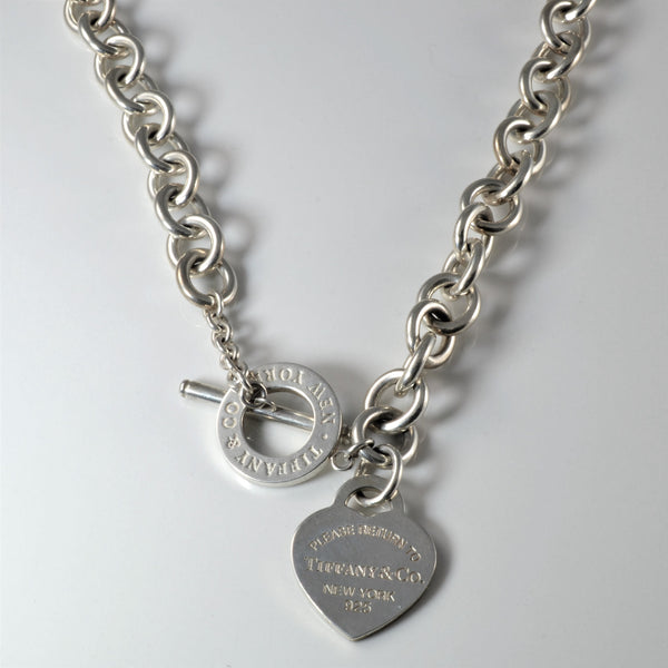 'Tiffany & Co.' Heart Tag Toggle Necklace | 15