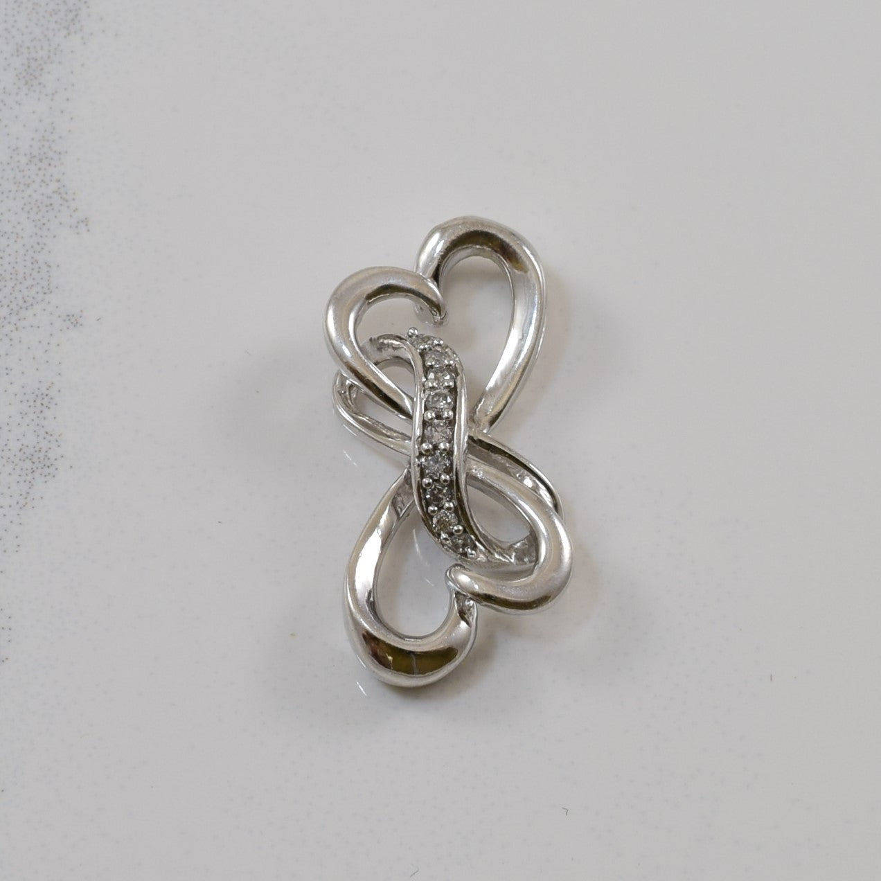 Diamond Infinity Heart Pendant | 0.04ctw |