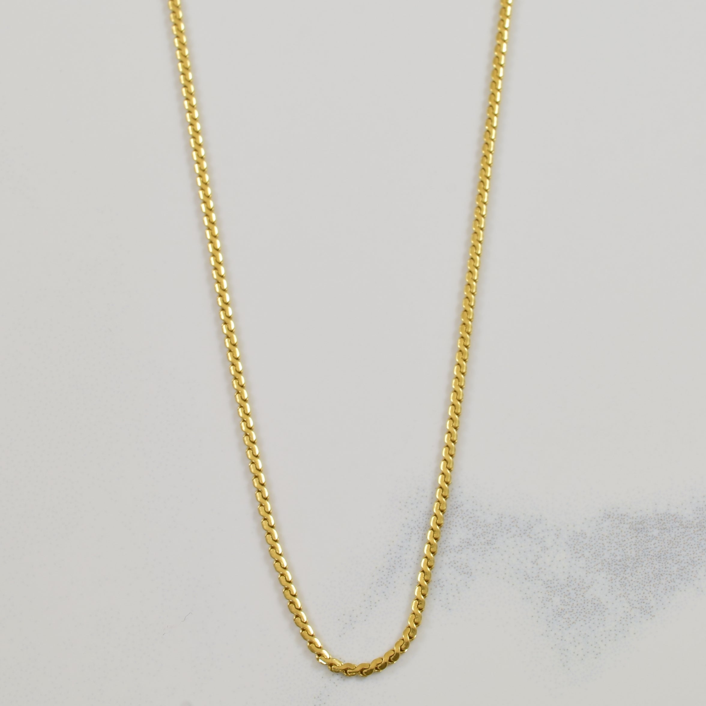 18k Japan Gold Serpentine Necklace 45CM – HLY Avenue Jewelry
