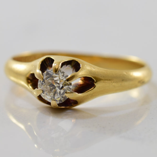 Ryrie Bros' Early 1900's Vintage Solitaire Diamond Ring | 0.18ct | SZ 5.5 |