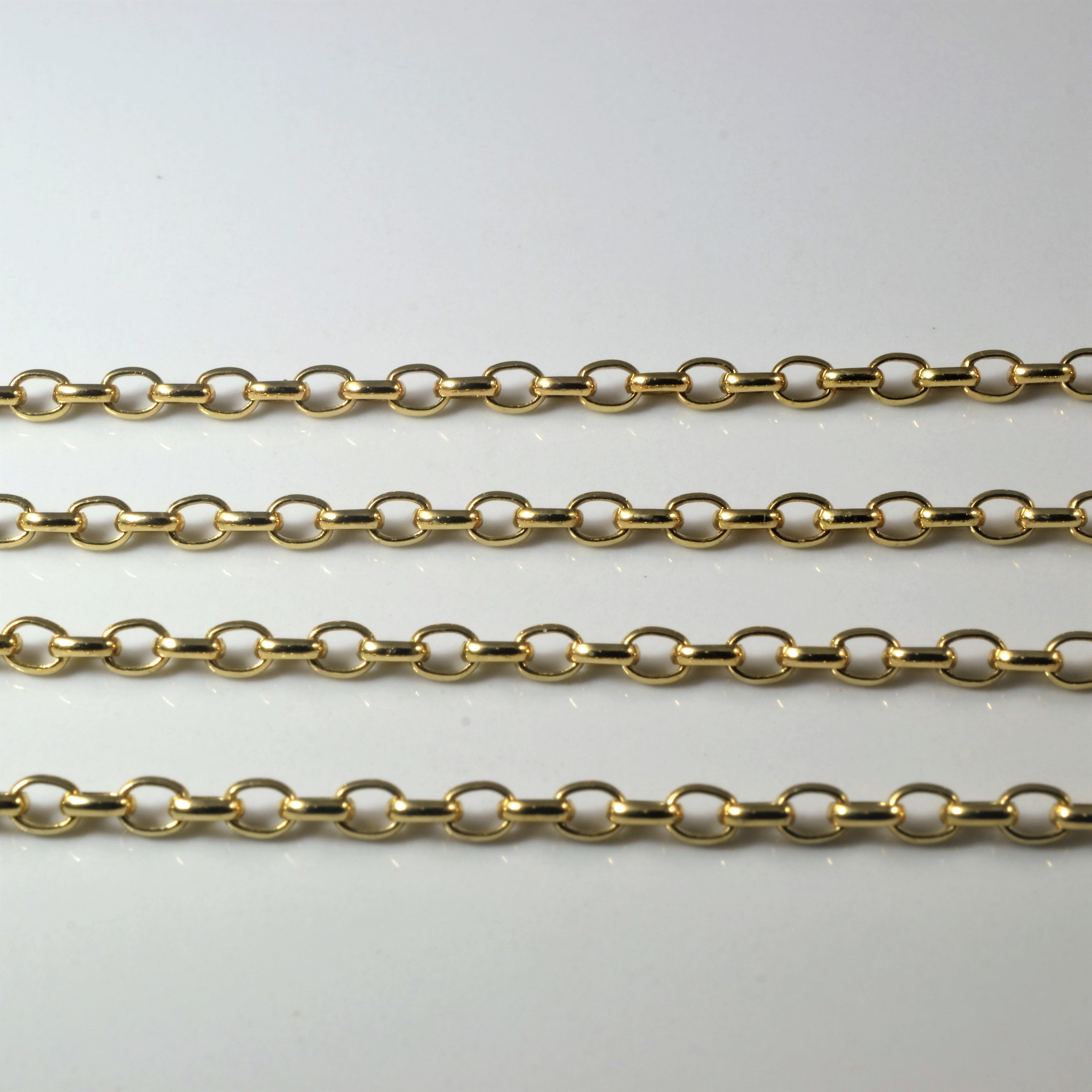10k Yellow Gold Rolo Chain | 28" |
