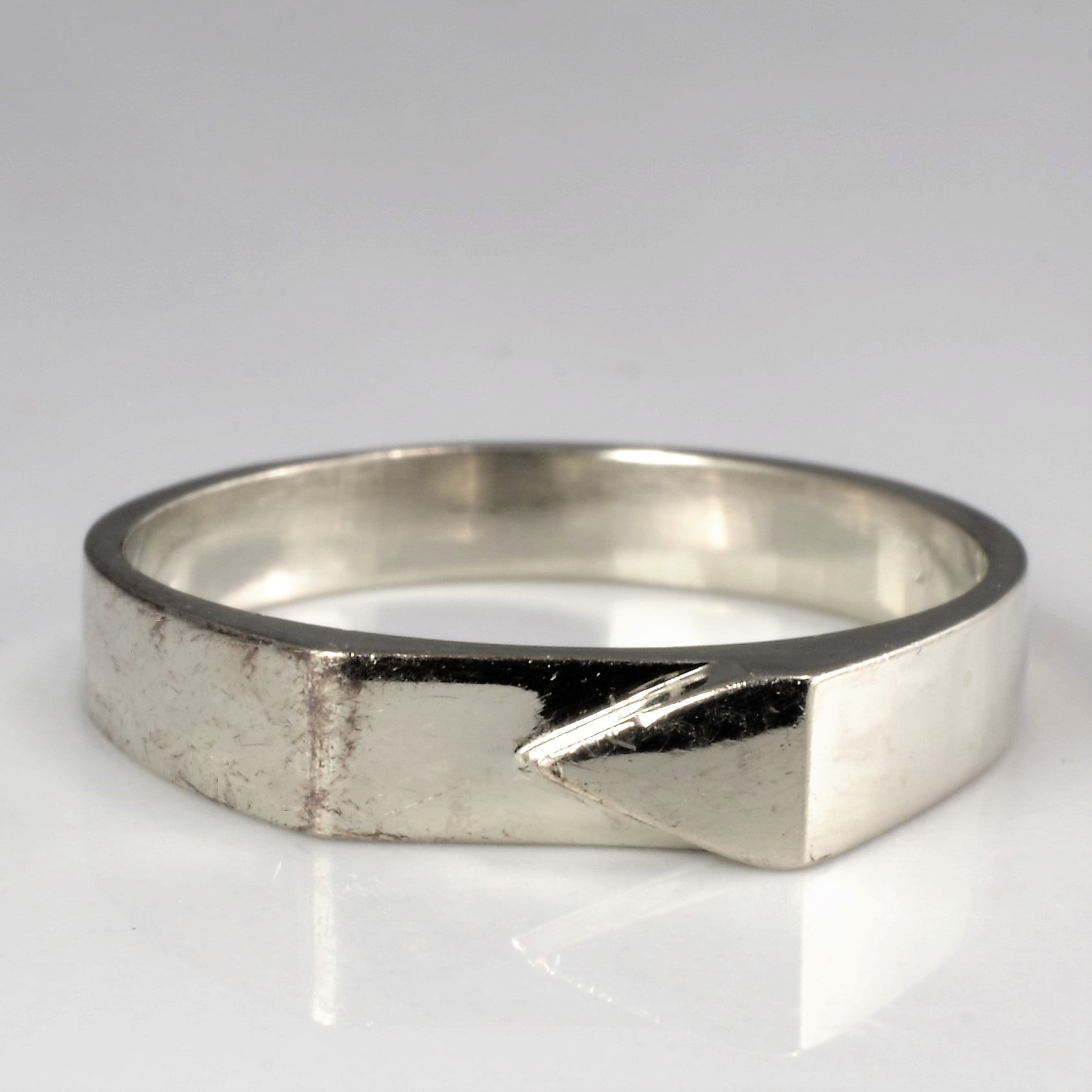 White Gold Unisex Ring | SZ 9 |