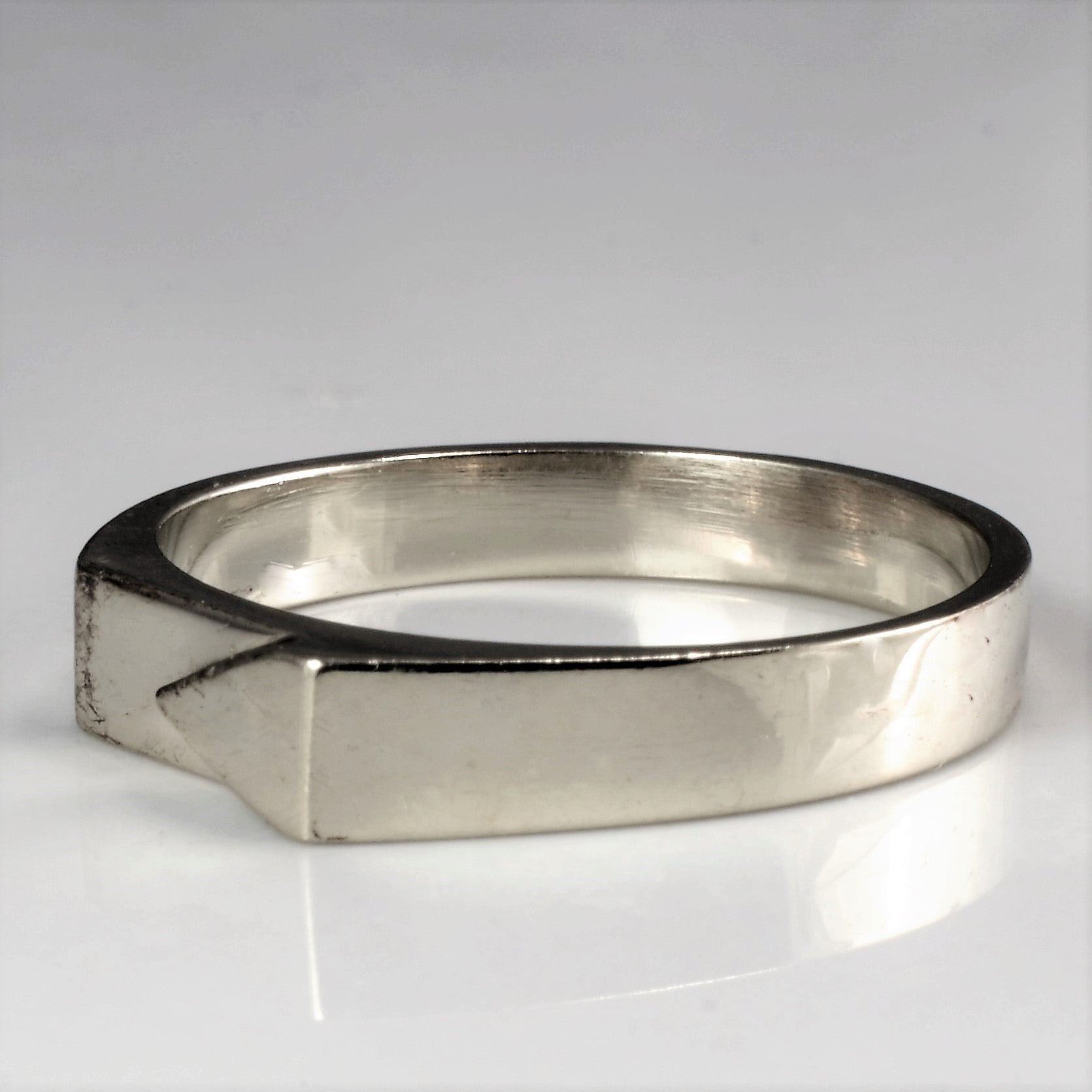 White Gold Unisex Ring | SZ 9 |