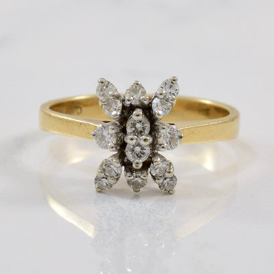 Petite Diamond Cluster Ring | 0.30ctw | SZ 4.5 |
