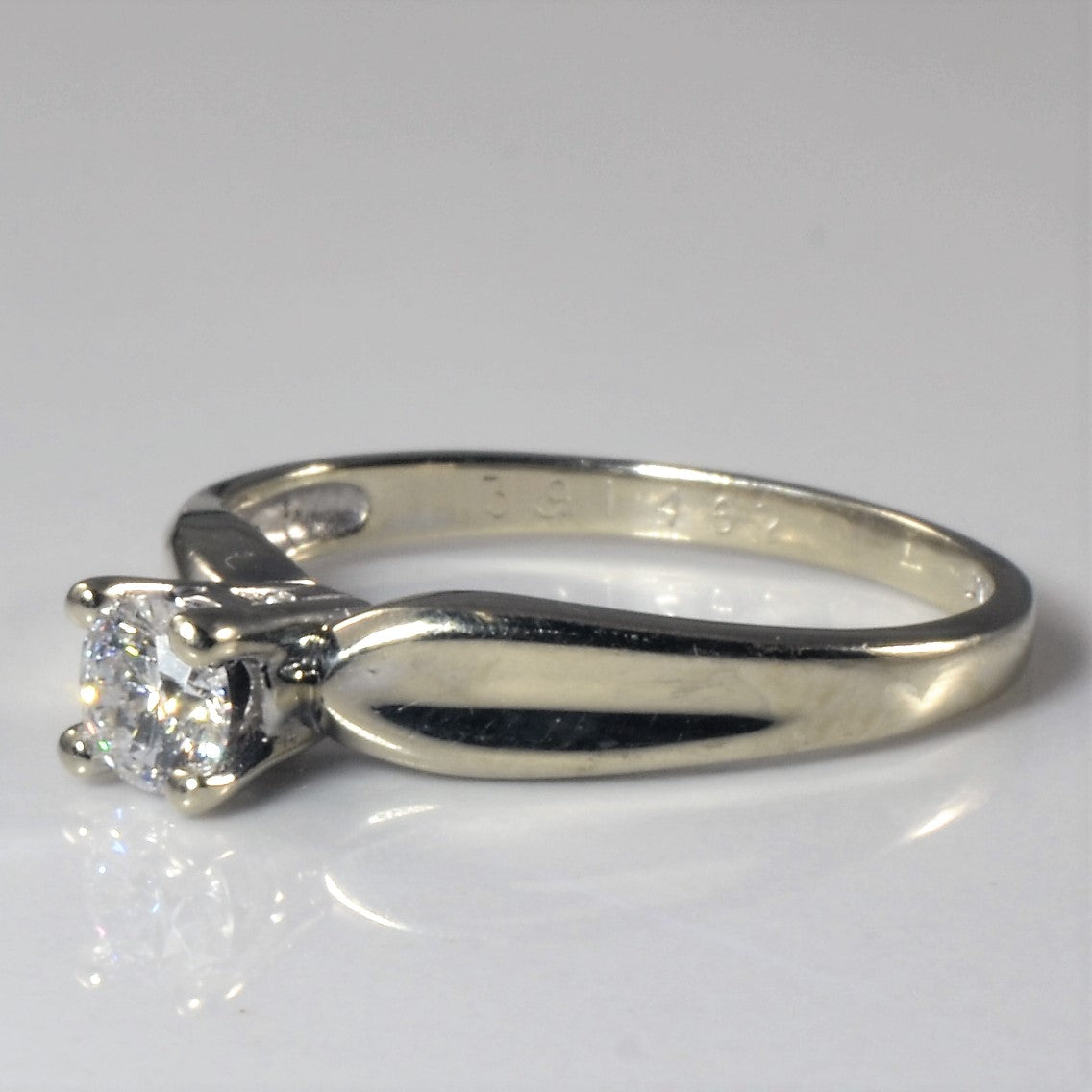 Tapered Solitaire Diamond Ring | 0.23ct | SZ 5 |