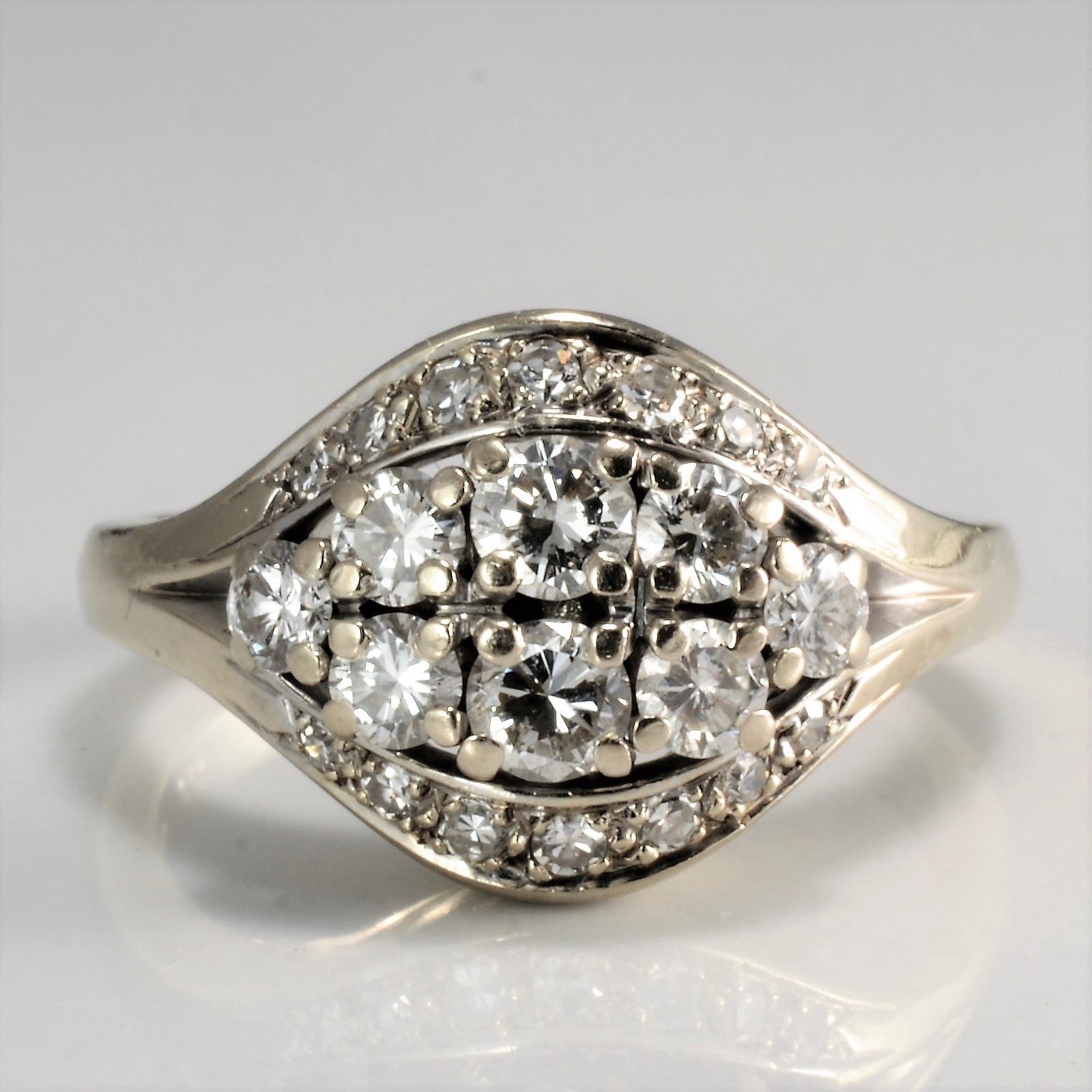 Cluster Diamond Ladies Engagement Ring | 0.82 ctw, SZ 6.75 |