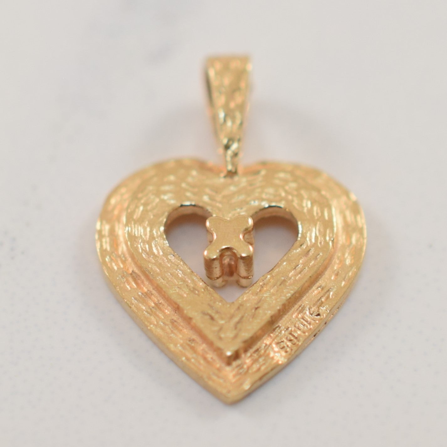 Solitaire Diamond Heart Shaped Pendant | 0.01ct |
