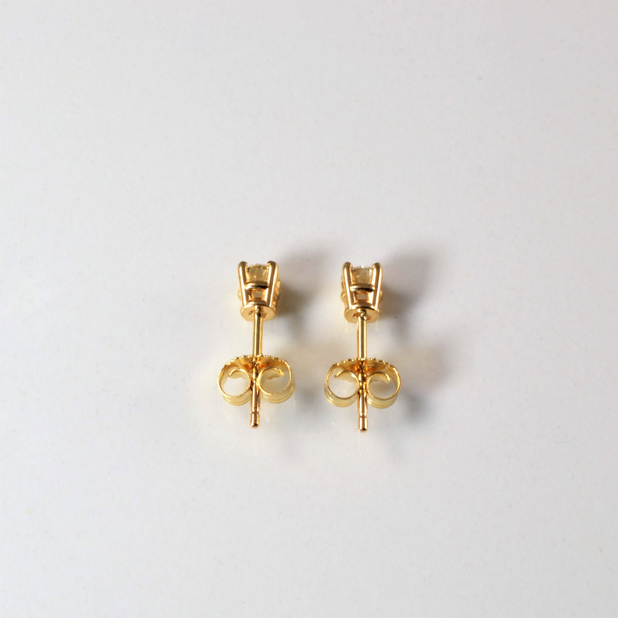 '100 Ways' Classic Solitaire Diamond Stud Earrings | Yellow Gold | Est. 0.25ctw |