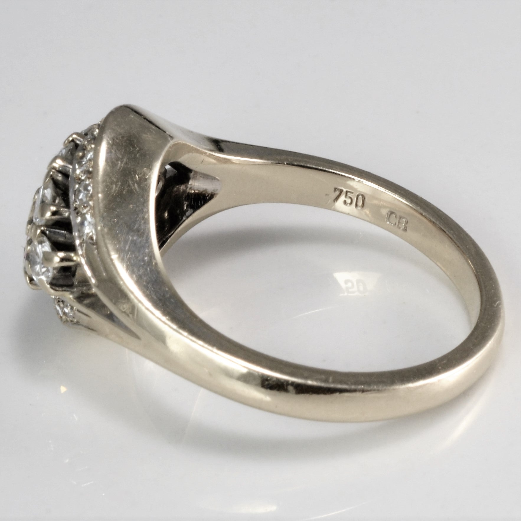 Cluster Diamond Ladies Engagement Ring | 0.82 ctw, SZ 6.75 |