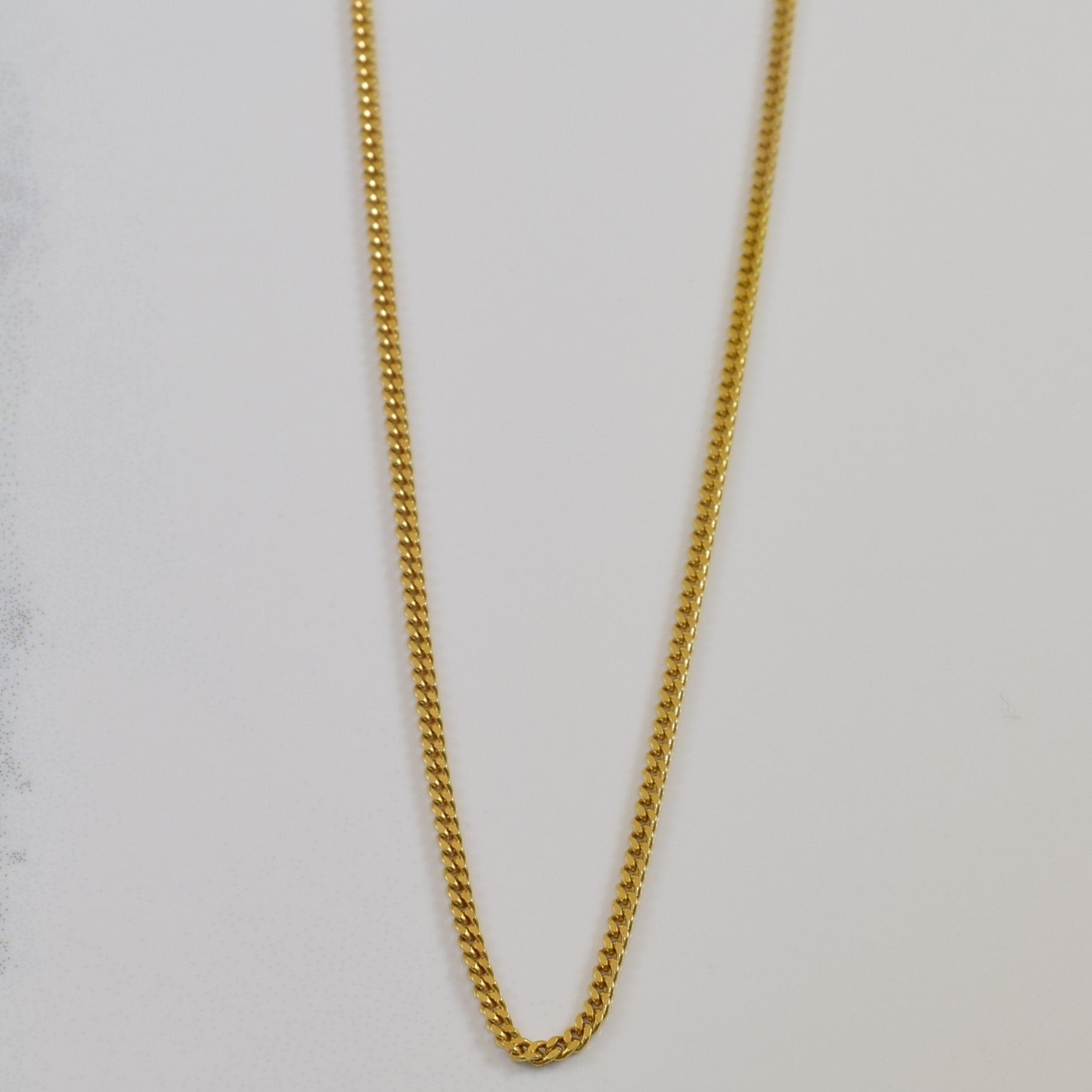 14k Yellow Gold Curb Chain | 18" |