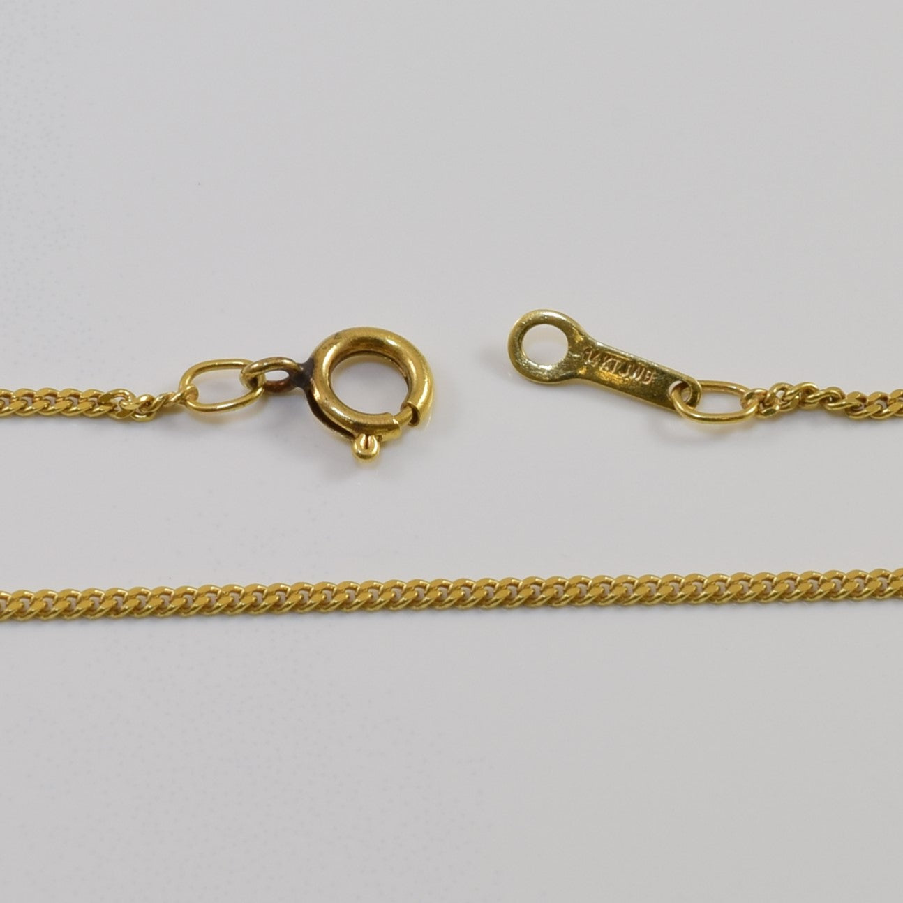 14k Yellow Gold Curb Chain | 18" |