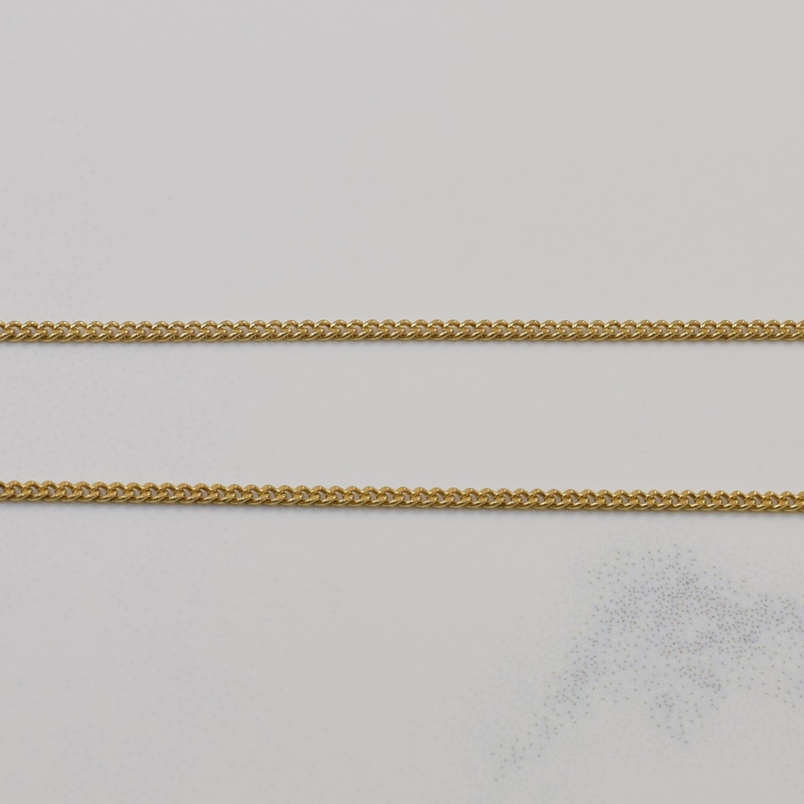 14k Yellow Gold Curb Chain | 16