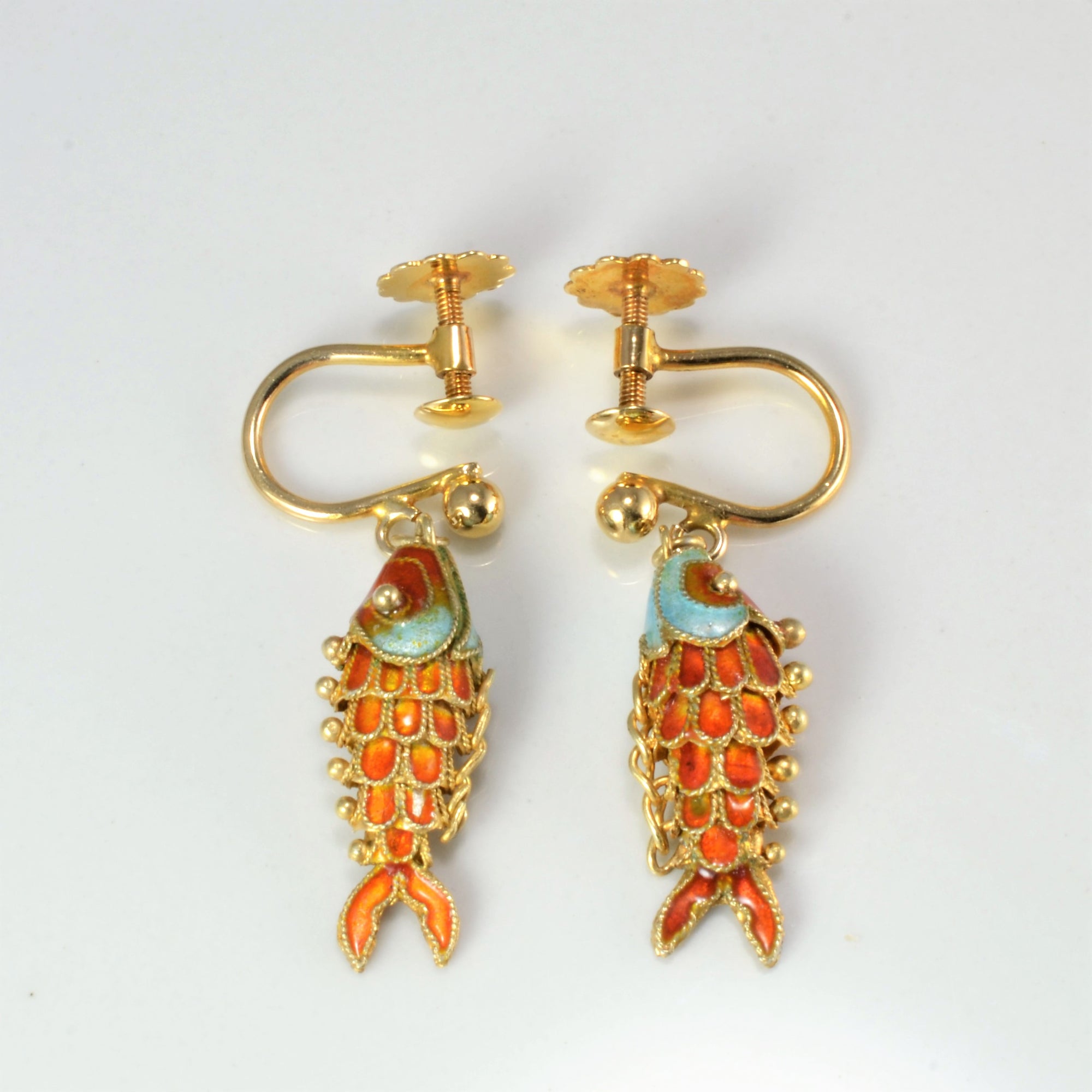 Fancy Fish Clip On Earrings |