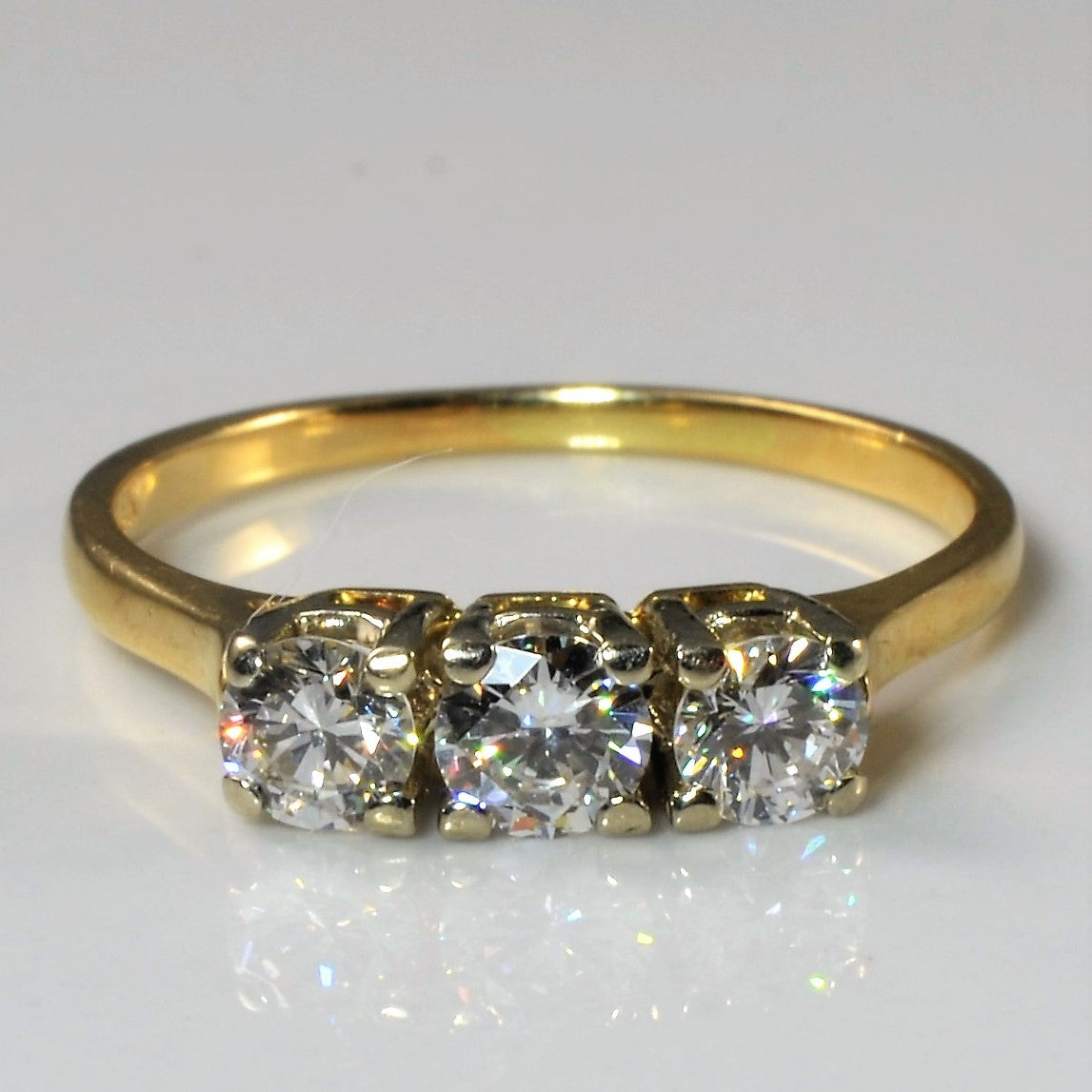 Classic Three Stone Diamond Ring | 0.59ctw | SZ 7 |