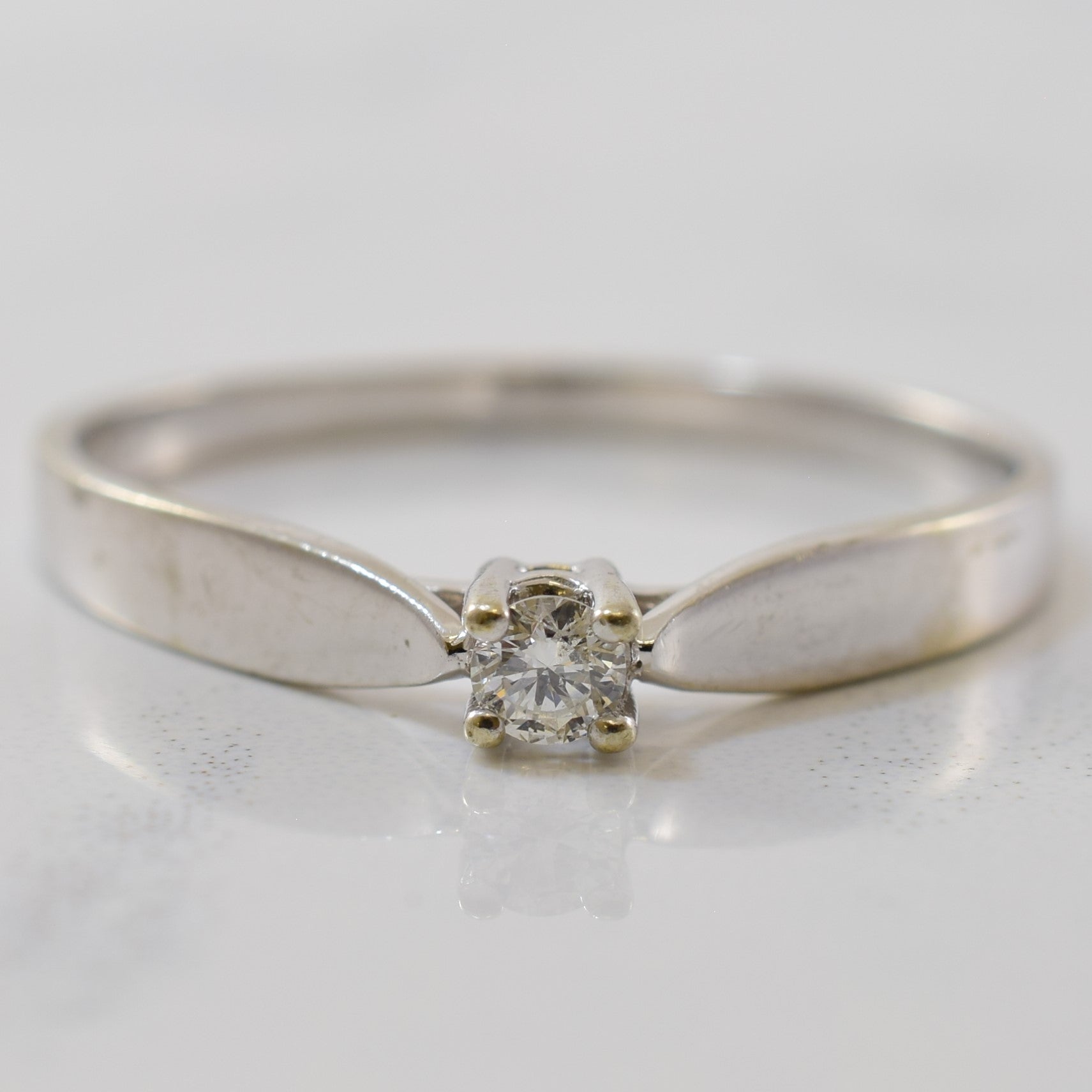 Petite Solitaire Diamond Ring | 0.06ct | SZ 7.75 |