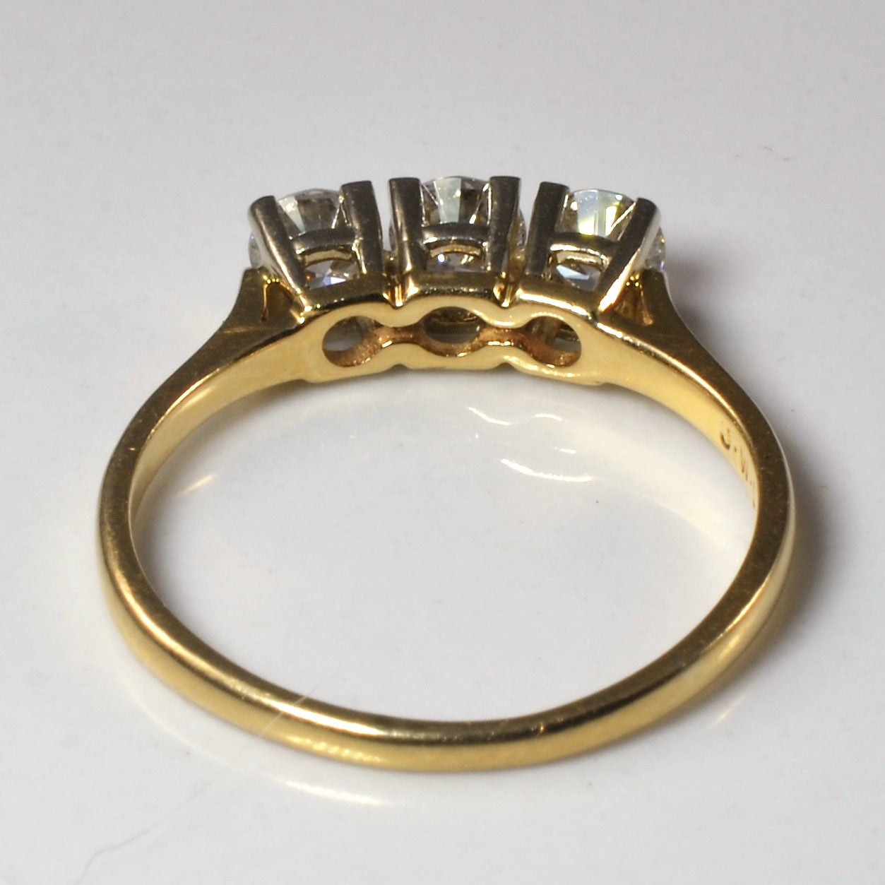 Classic Three Stone Diamond Ring | 0.59ctw | SZ 7 |