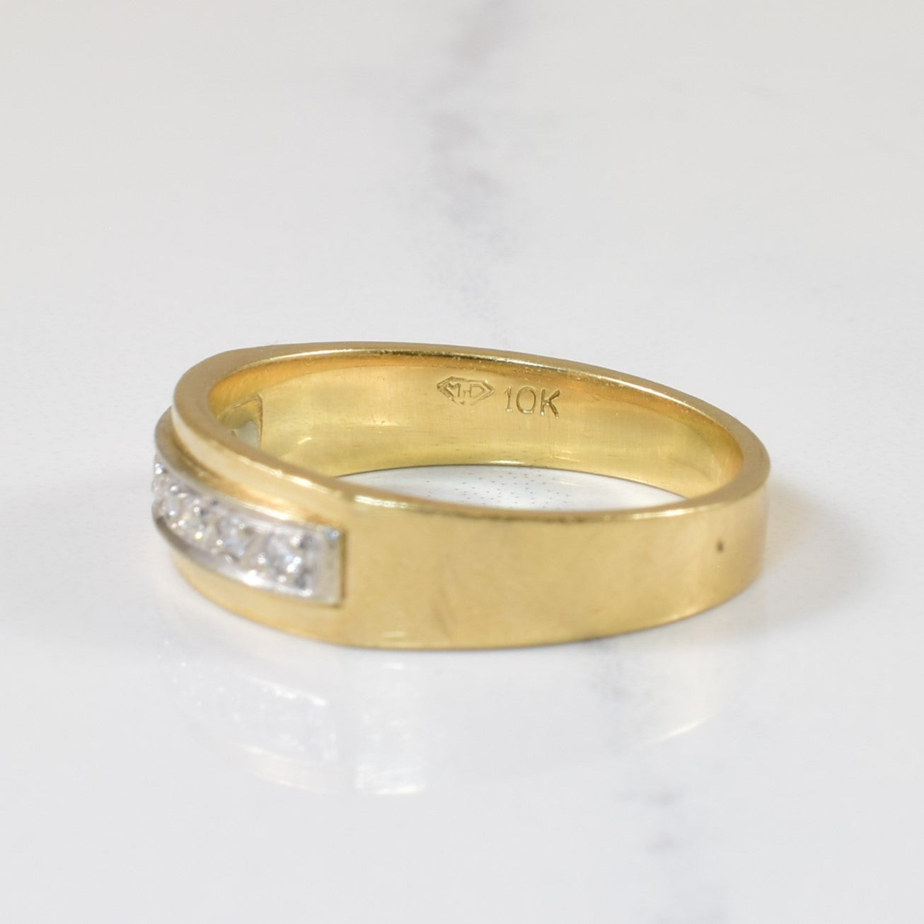 Pave Set Diamond Ring | 0.07ctw | SZ 6.25 |