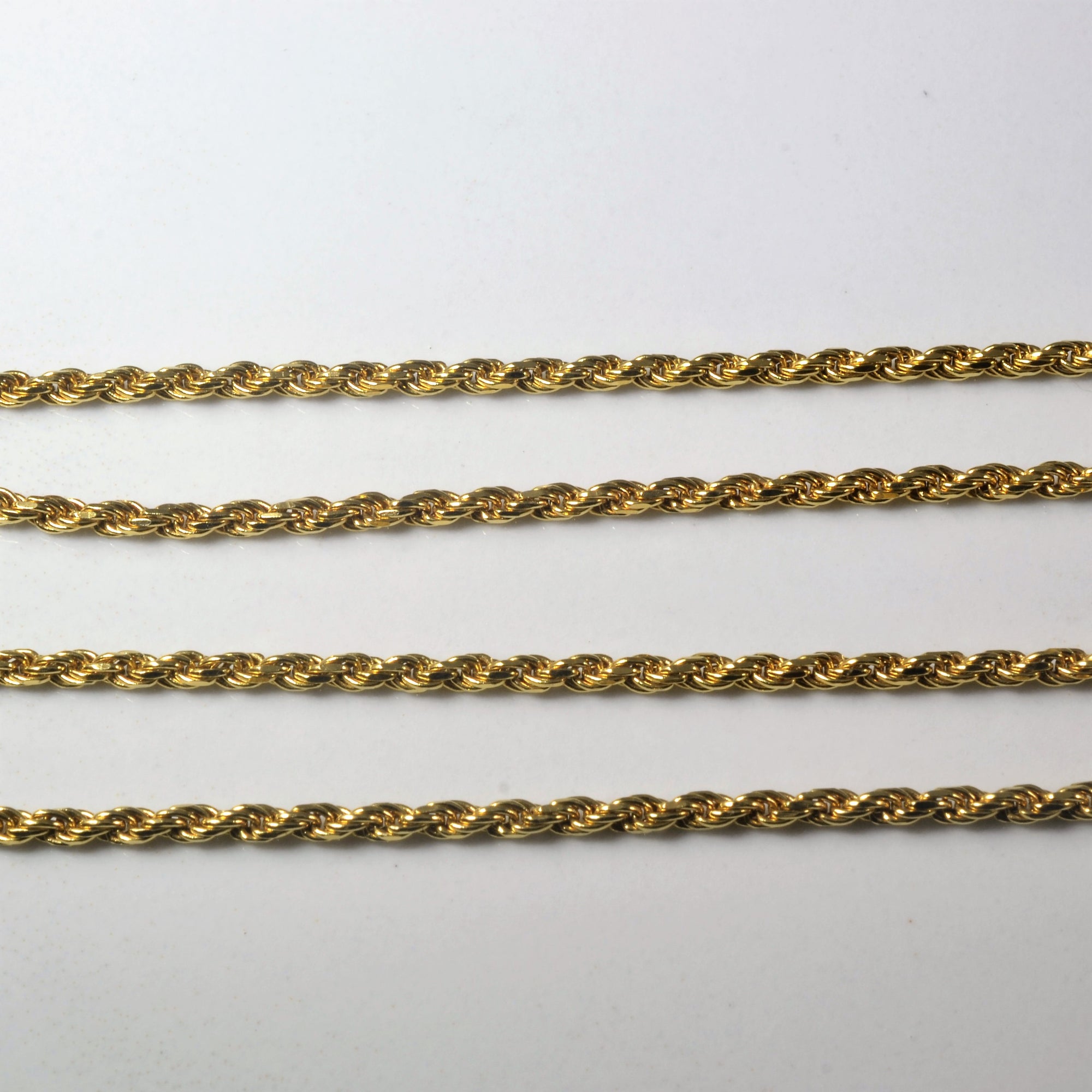 18k Yellow Gold Rope Chain | 16