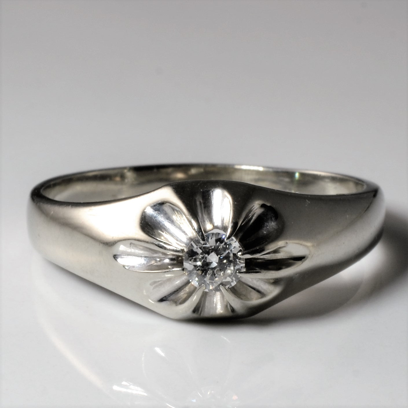 Illusion Solitaire Diamond Ring | 0.18ct | SZ 12 |