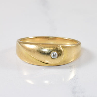 Flush Set Diamond Ring | 0.03ct | SZ 6.75 |