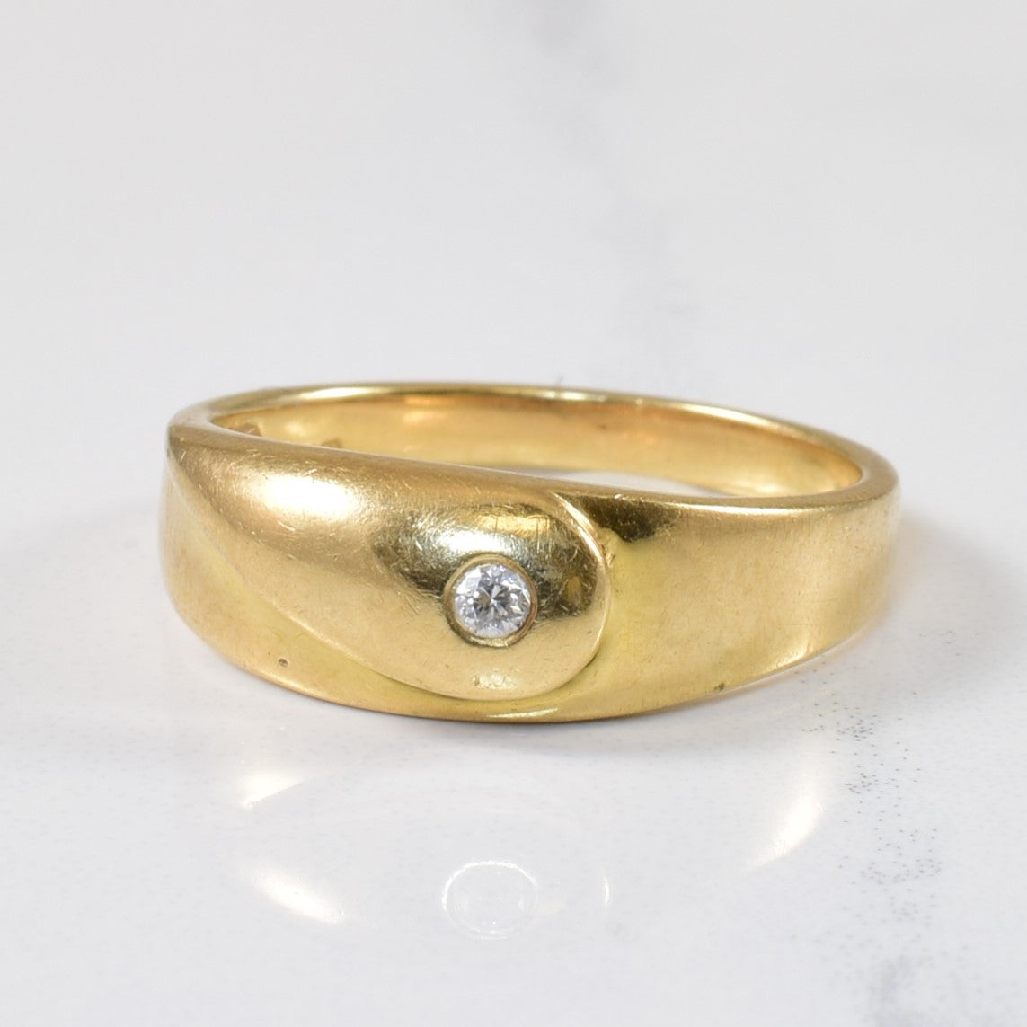 Flush Set Diamond Ring | 0.03ct | SZ 6.75 |