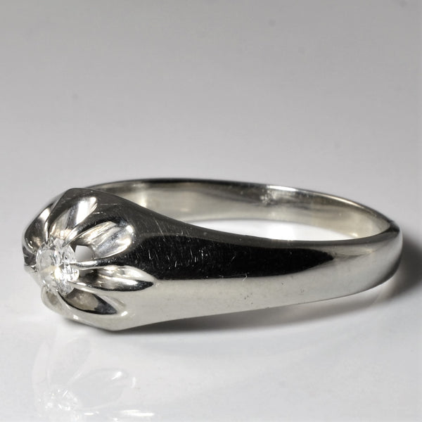 Illusion Solitaire Diamond Ring | 0.18ct | SZ 12 |
