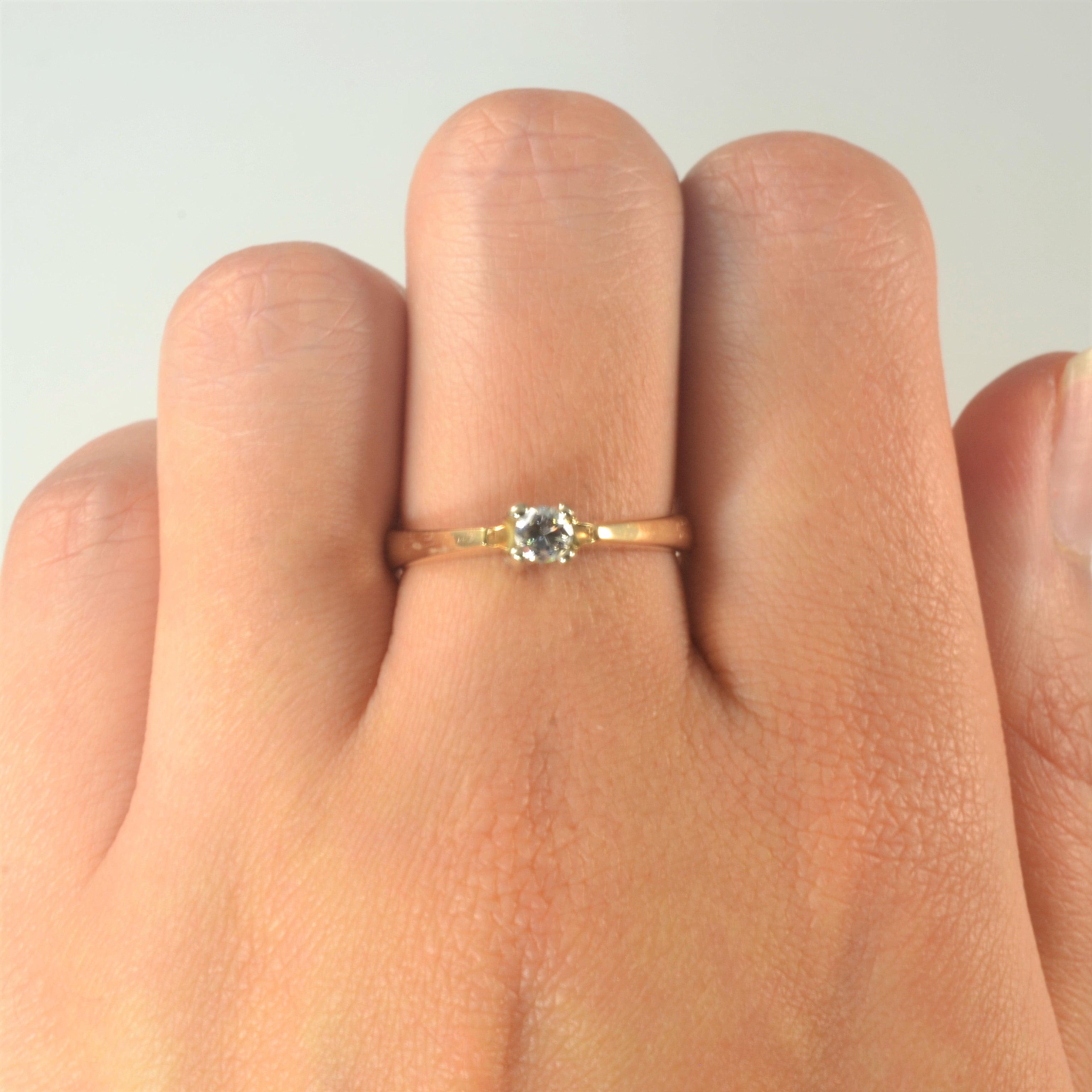 Old European Solitaire Diamond Ring | 0.15ct | SZ 7 |