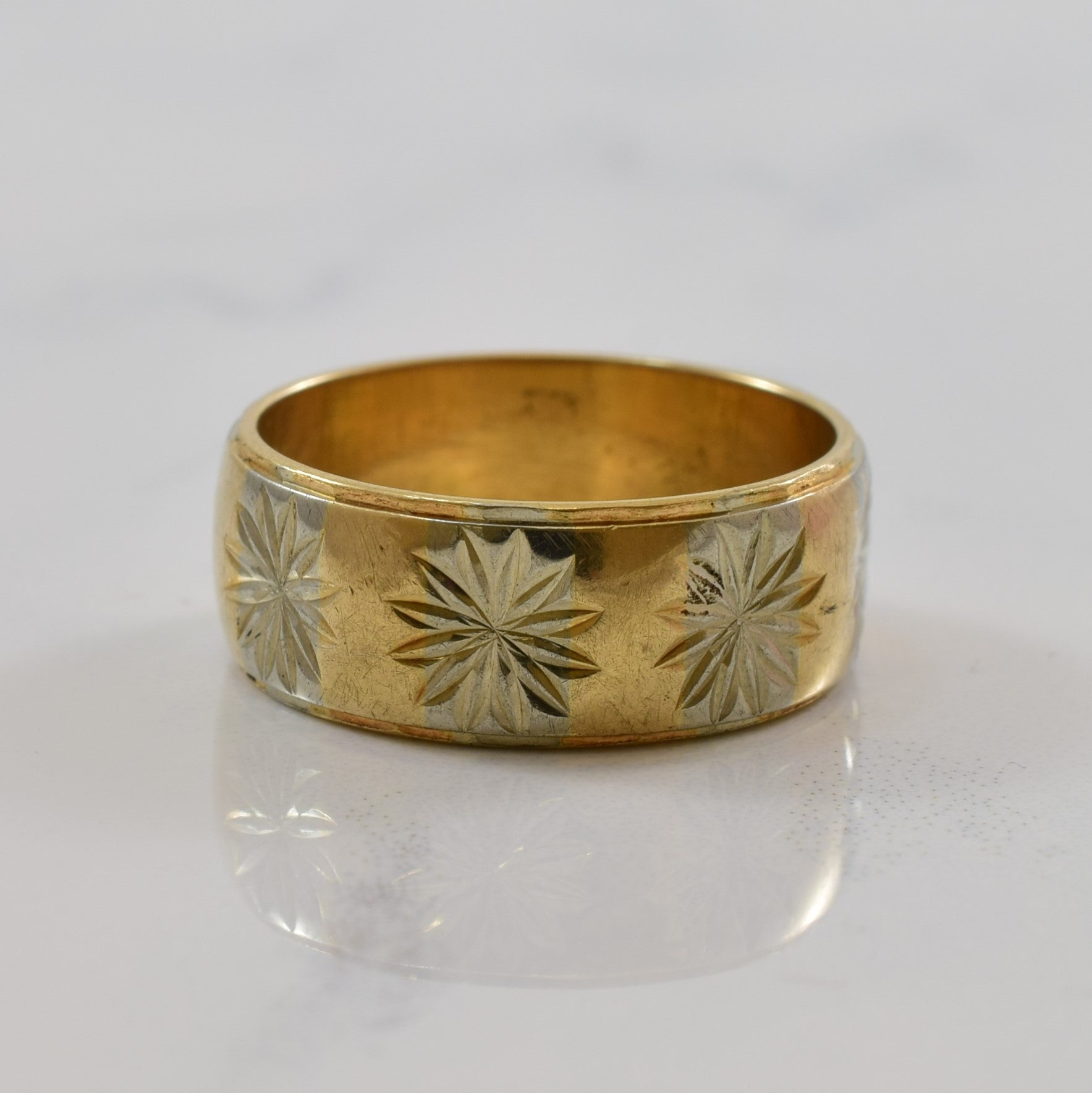 Two Tone Daisy Detailed Band | SZ 6 |