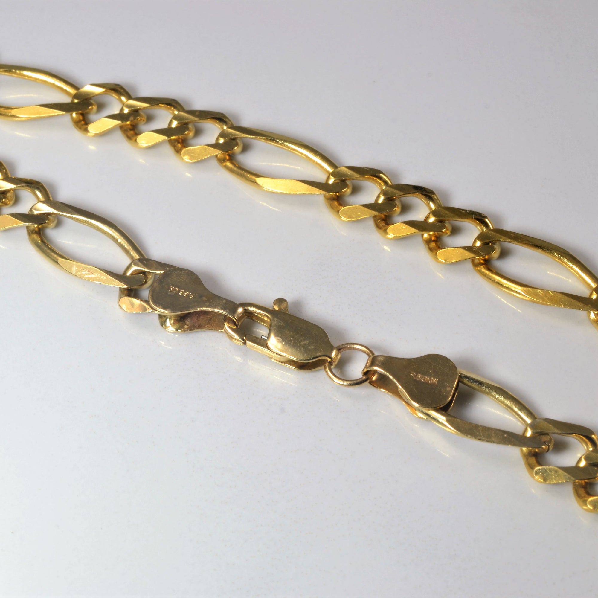 10k Yellow Gold Figaro Link Chain | 20