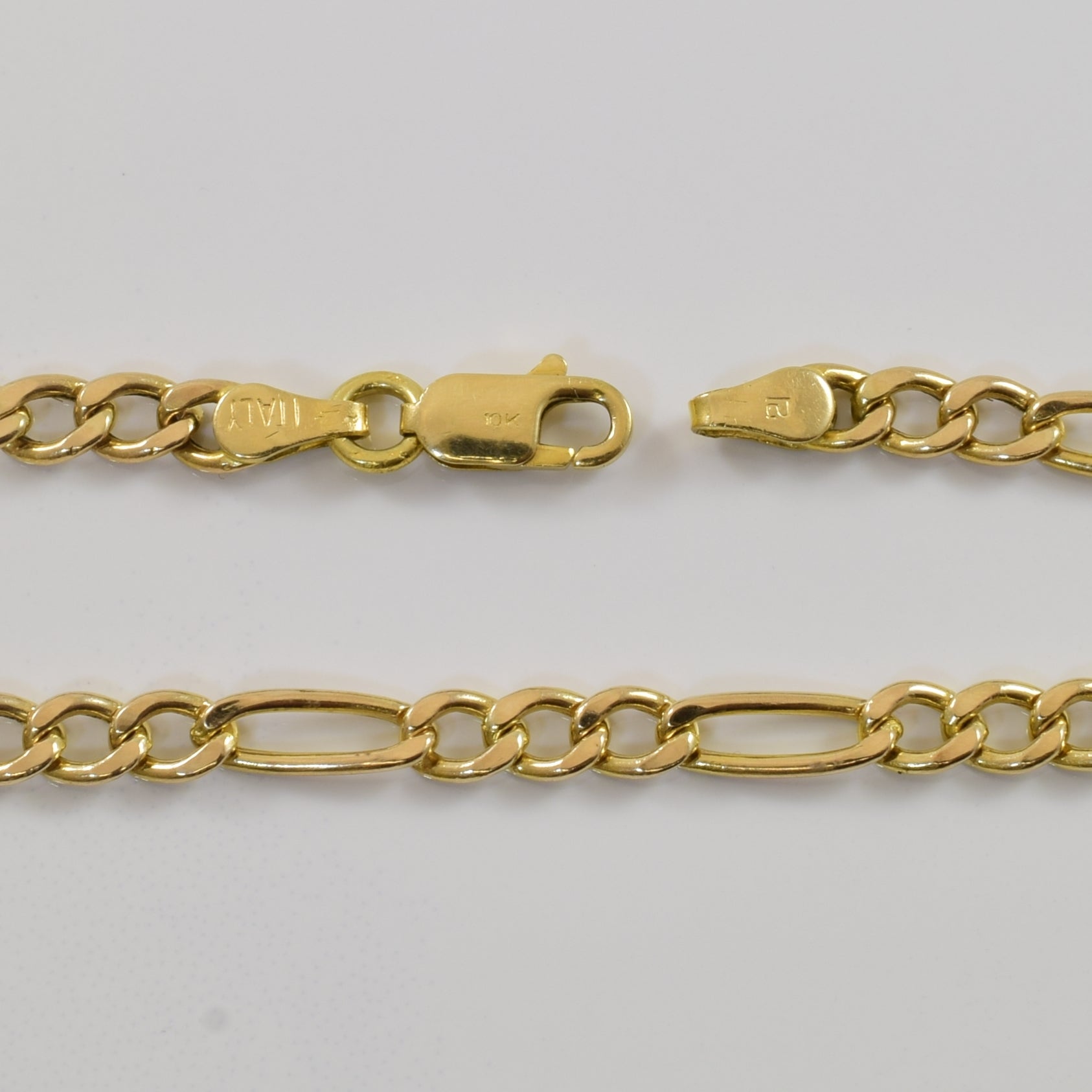 10k Yellow Gold Figaro Chain | 22.5