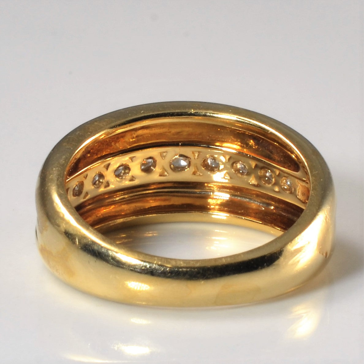 Wide Channel Set Diamond Ring | 0.54ctw | SZ 5 |