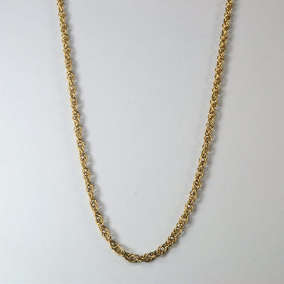 10k Yellow Gold Prince of Wales Chain | 17