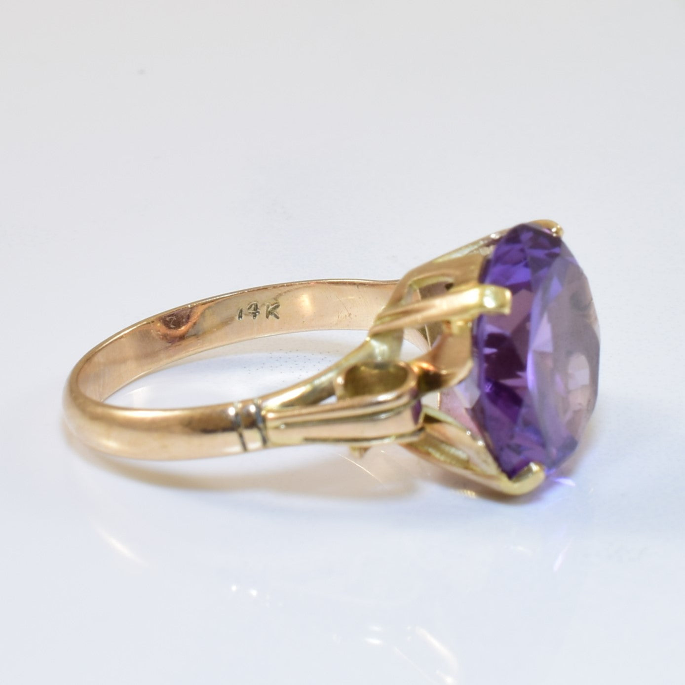 Synthetic Purple Sapphire Ring | 12.50ct | SZ 8.25 |