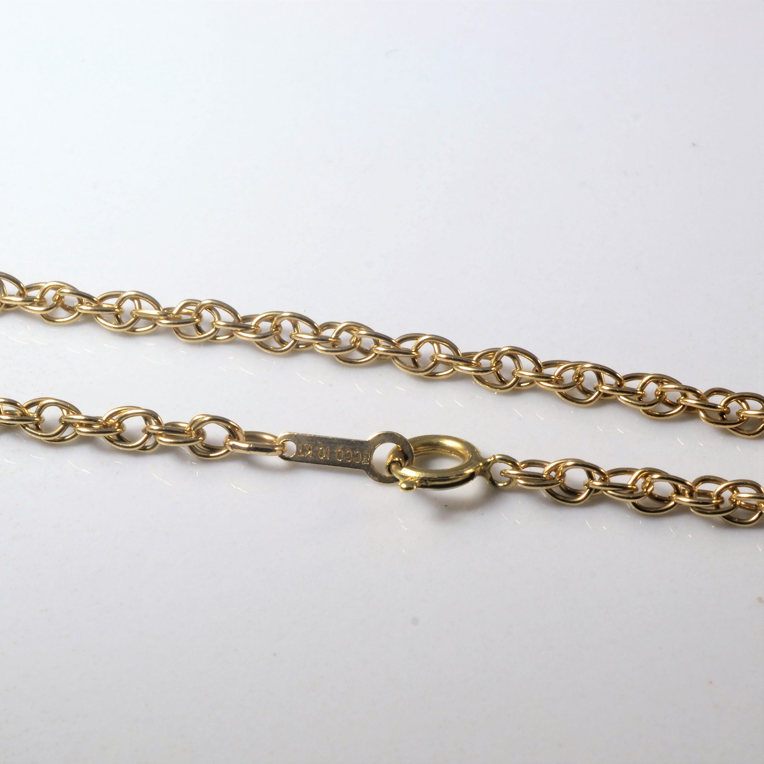 10k Yellow Gold Prince of Wales Chain | 17" |