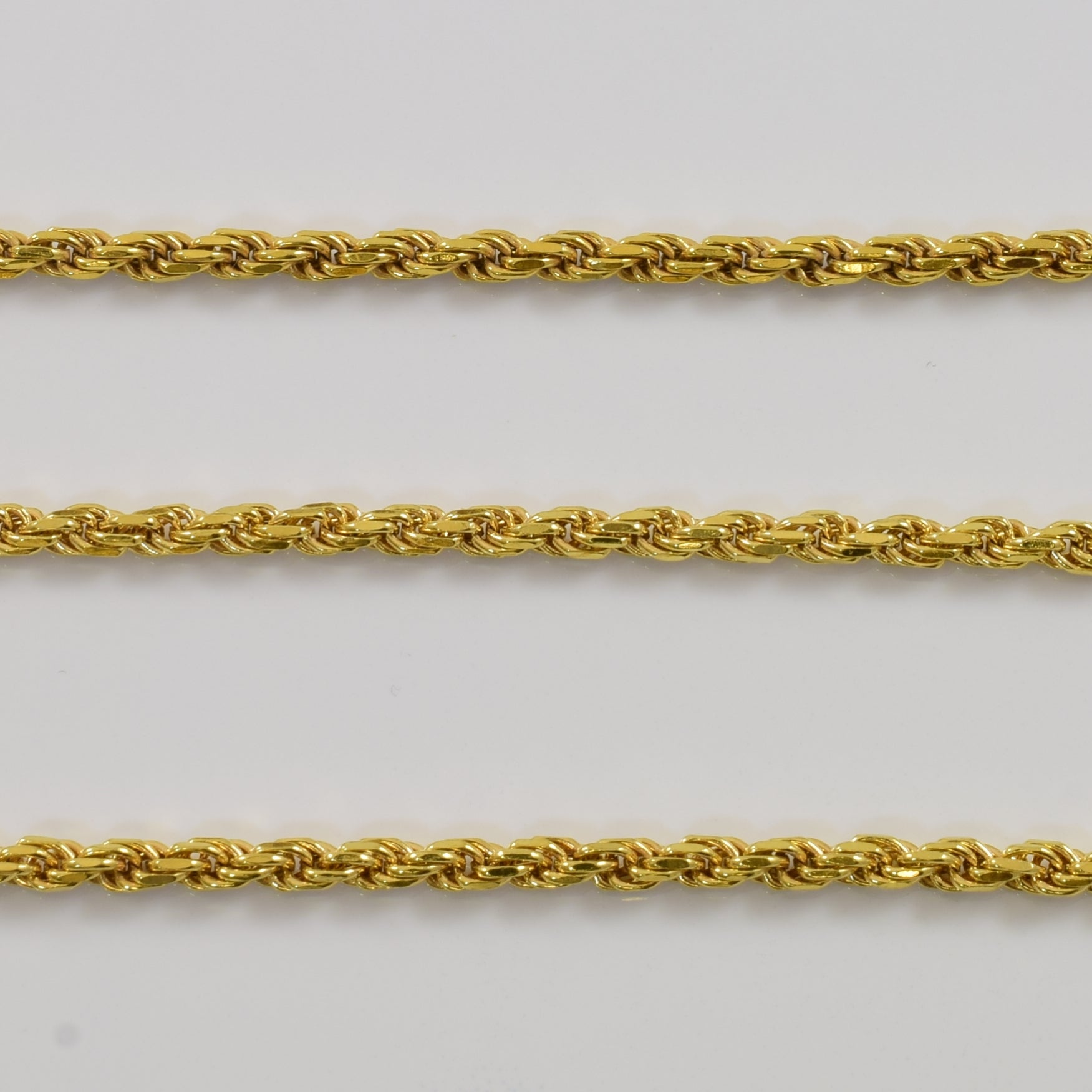 18k Yellow Gold Twisted Rope Chain | 19.5" |