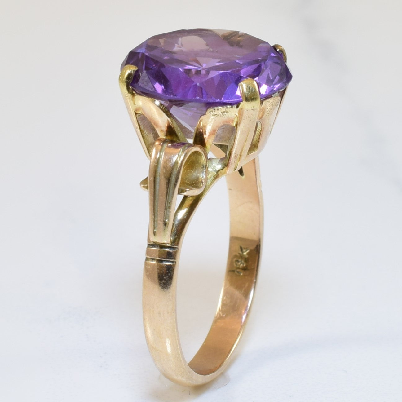 Synthetic Purple Sapphire Ring | 12.50ct | SZ 8.25 |