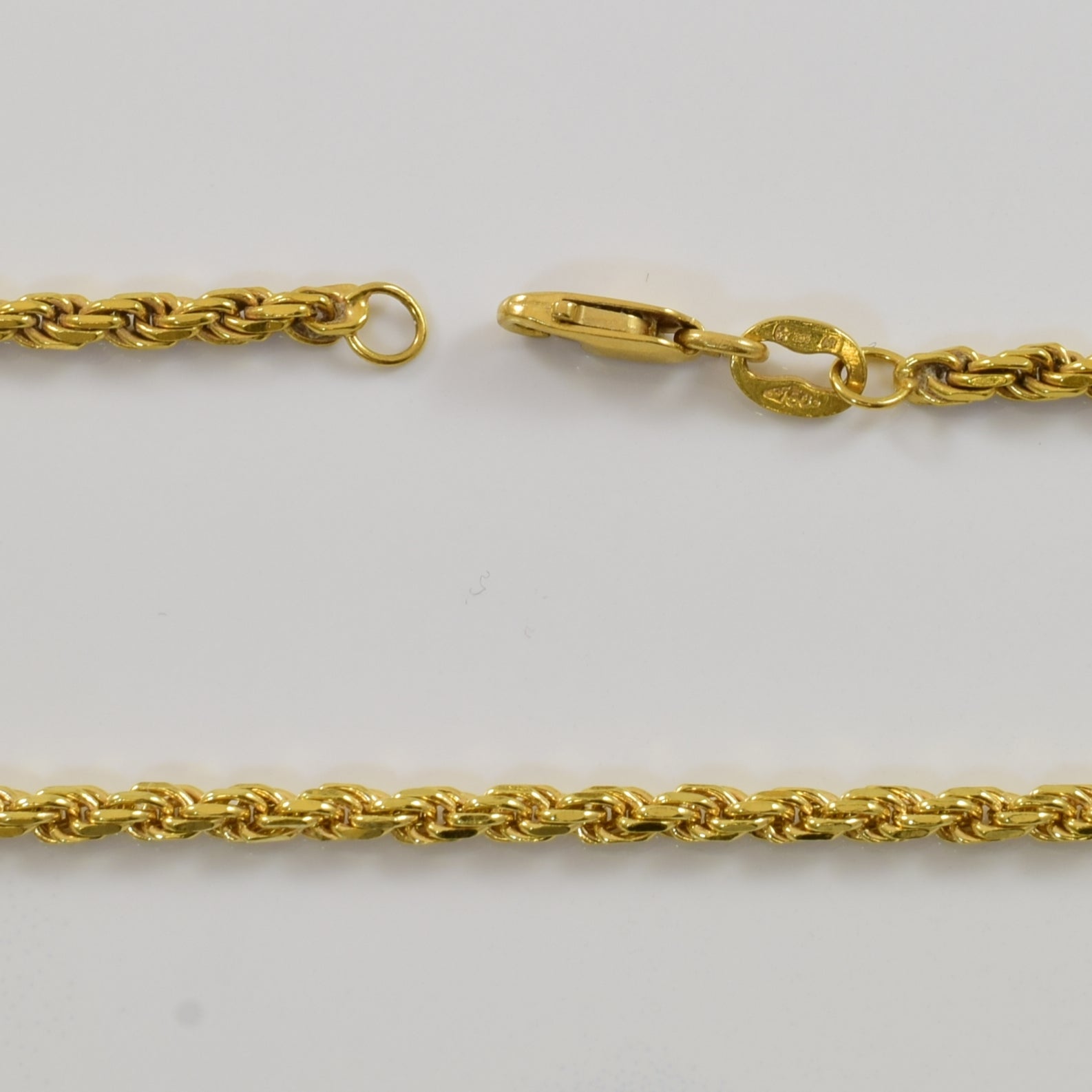 18k Yellow Gold Twisted Rope Chain | 19.5" |