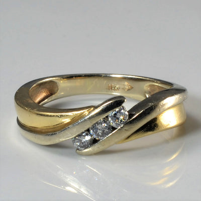 Three Stone Channel Set Diamond Ring | 0.14ctw | SZ 6.25 |