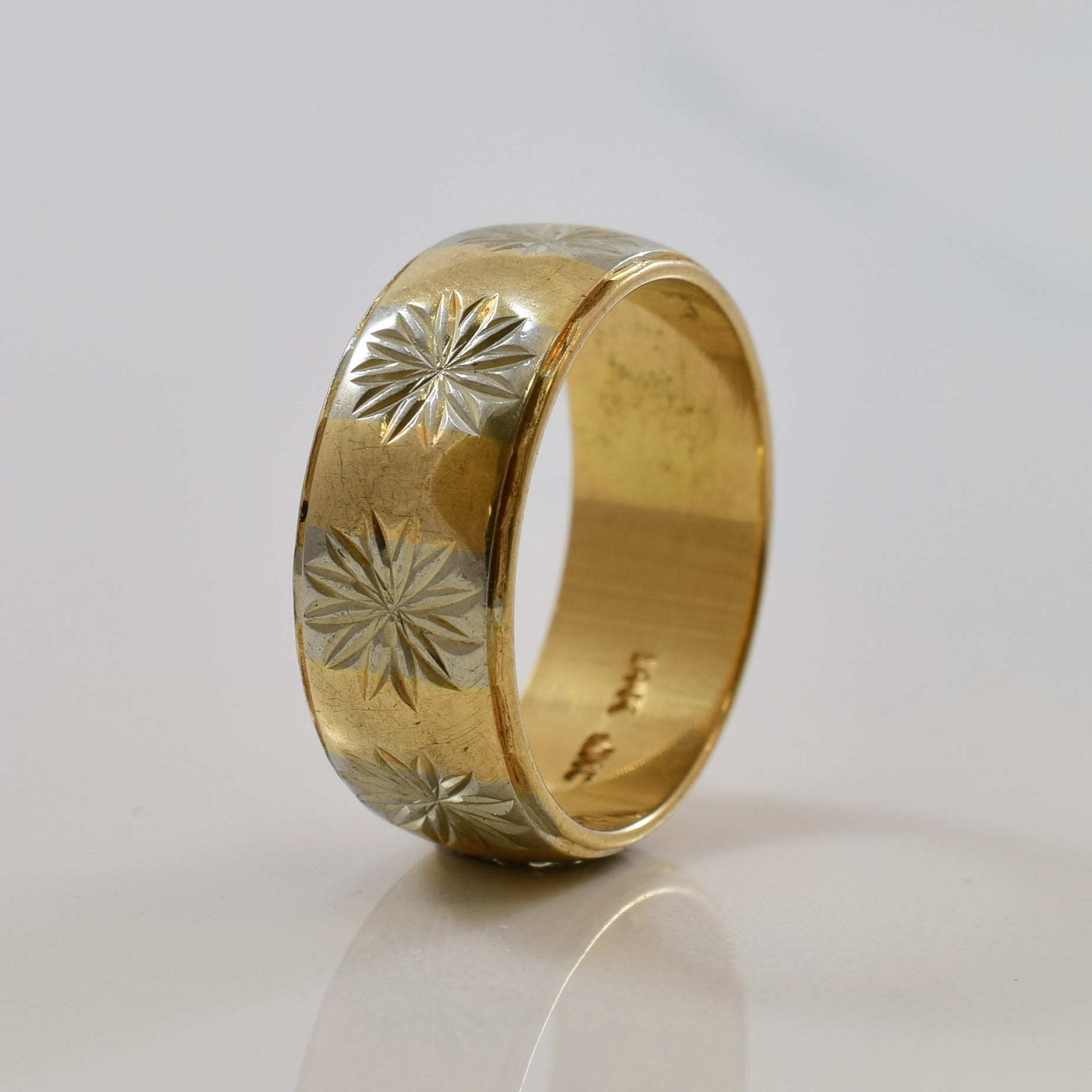 Two Tone Daisy Detailed Band | SZ 6 |