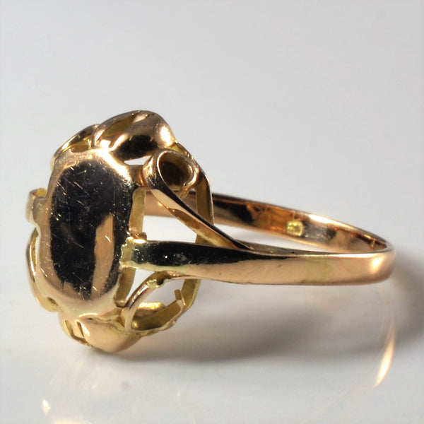 10k Yellow Gold Signet Ring | SZ 6.5 |
