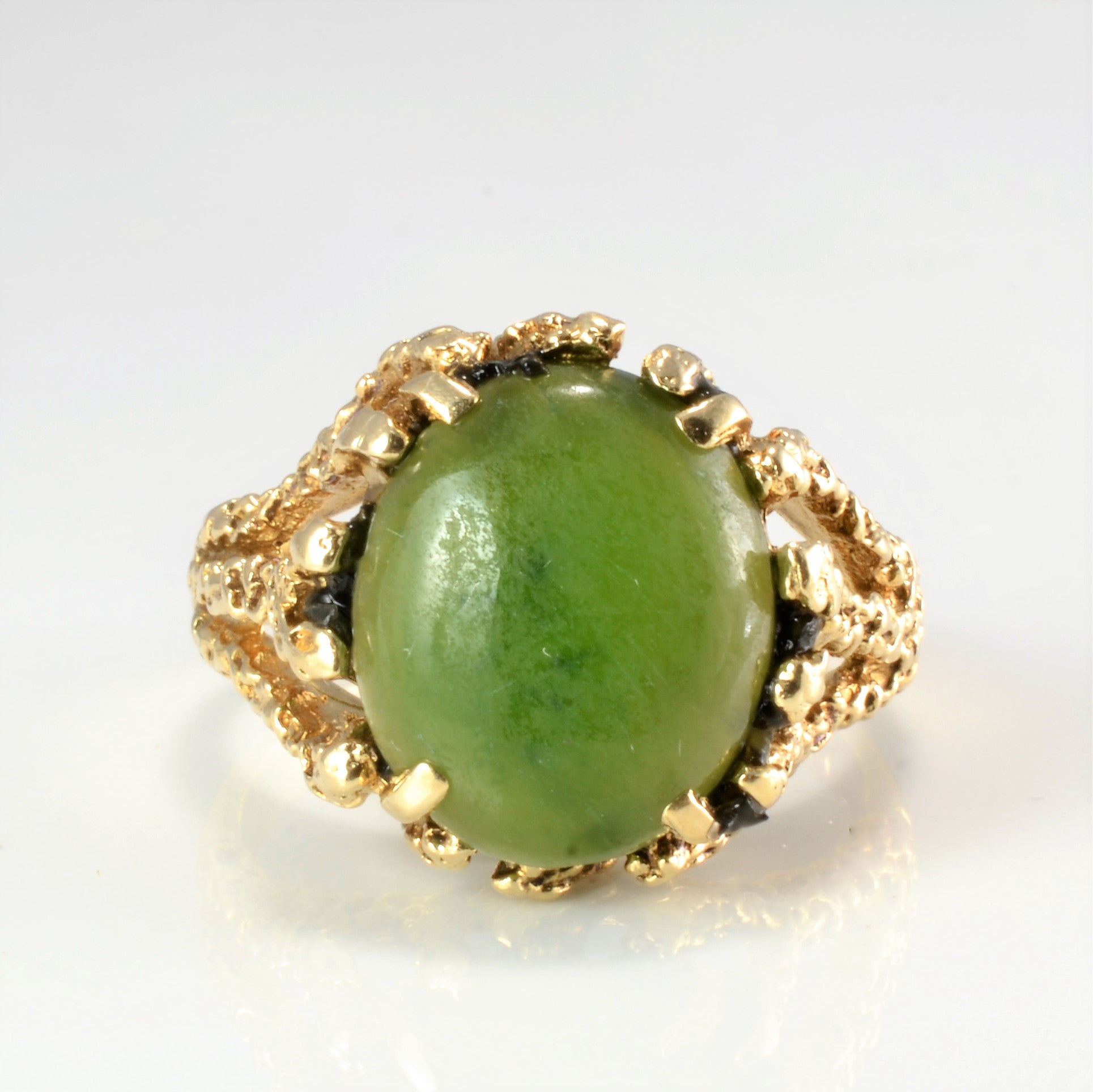 Solitaire Serpentine Textured Ring | SZ 6 |