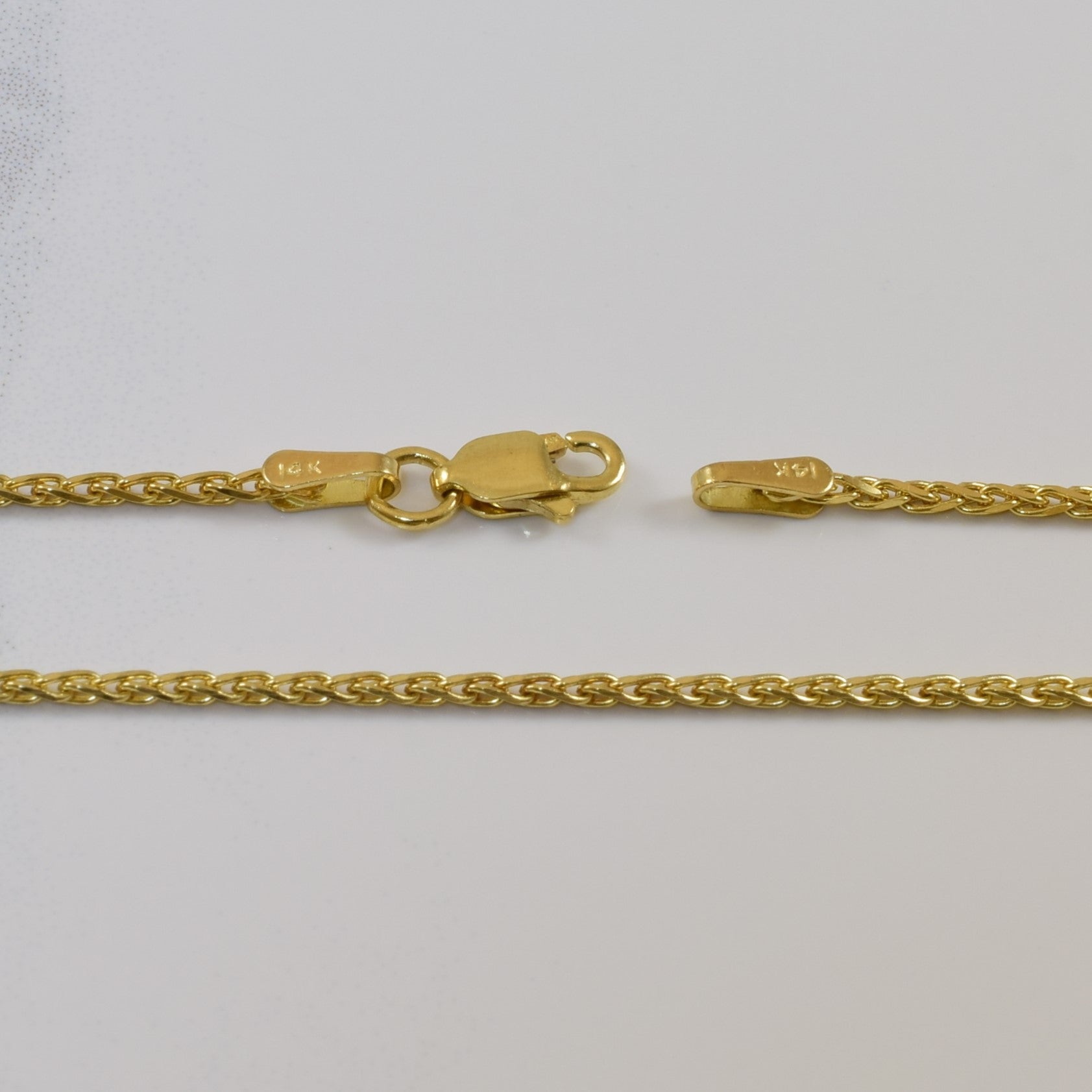 14k Yellow Gold Wheat Chain | 18