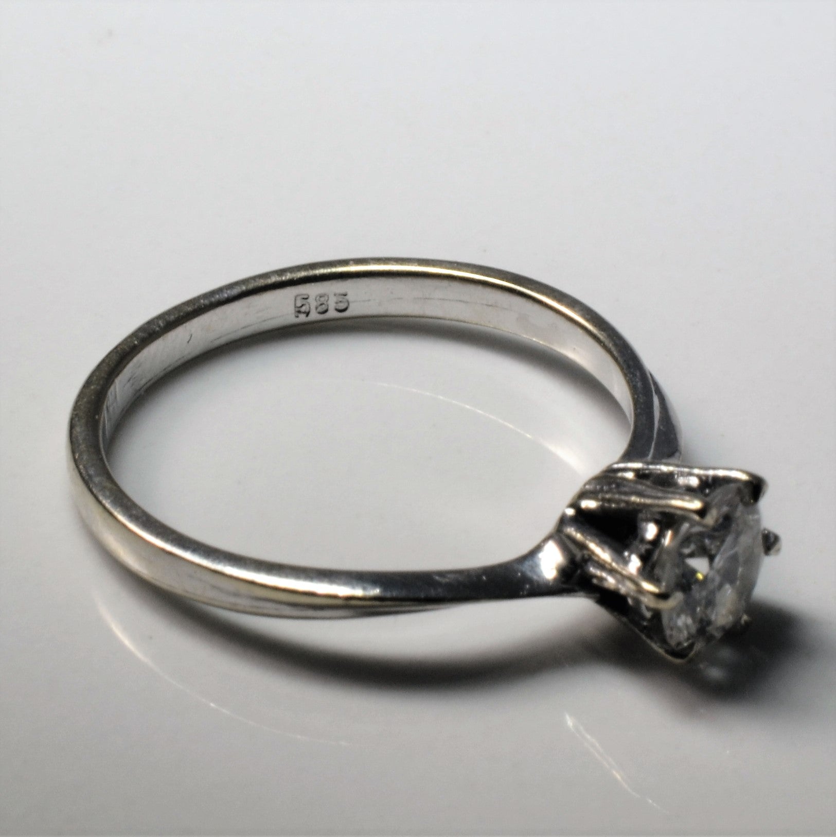Six Prong Solitaire Bypass Diamond Ring | 0.55ct | SZ 6.25 |