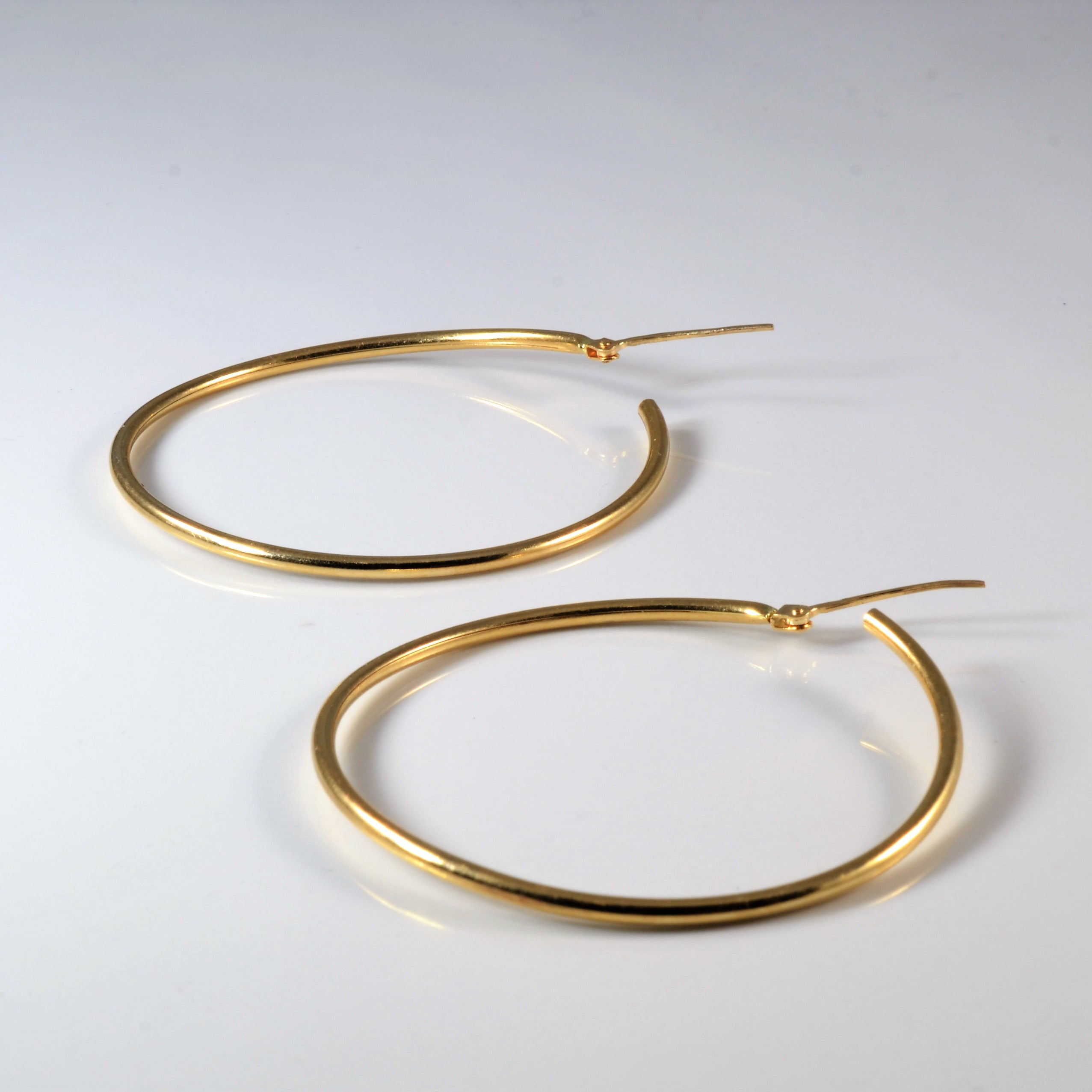 Yellow Gold Hoop Earrings |