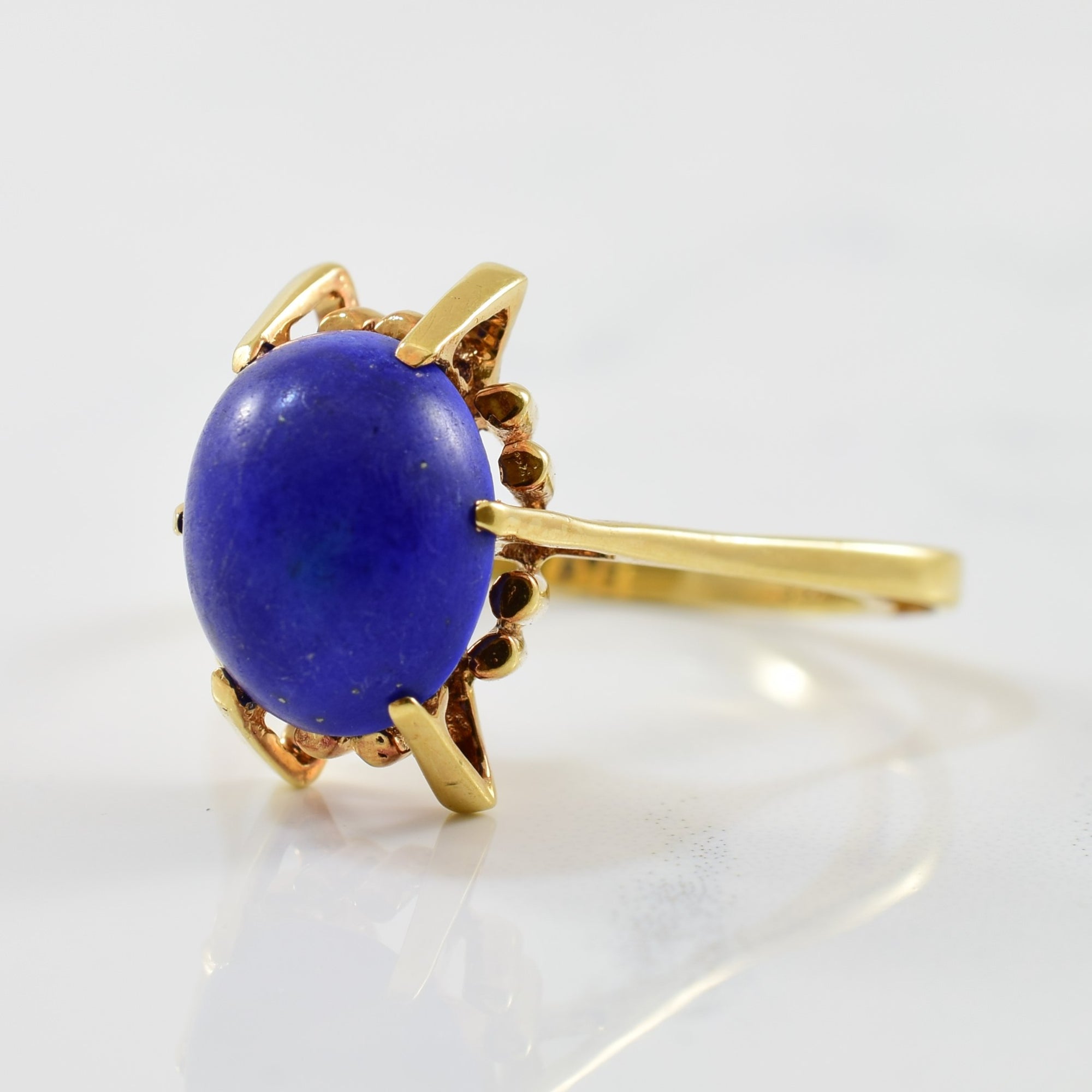 Lapis lazuli cabochon on sale ring