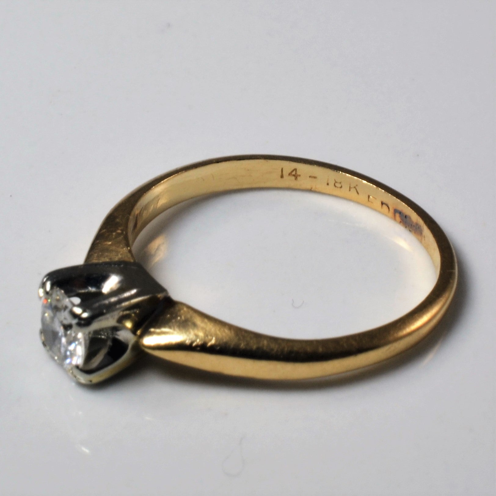Petite Solitaire Diamond Ring | 0.26ct | SZ 5 |